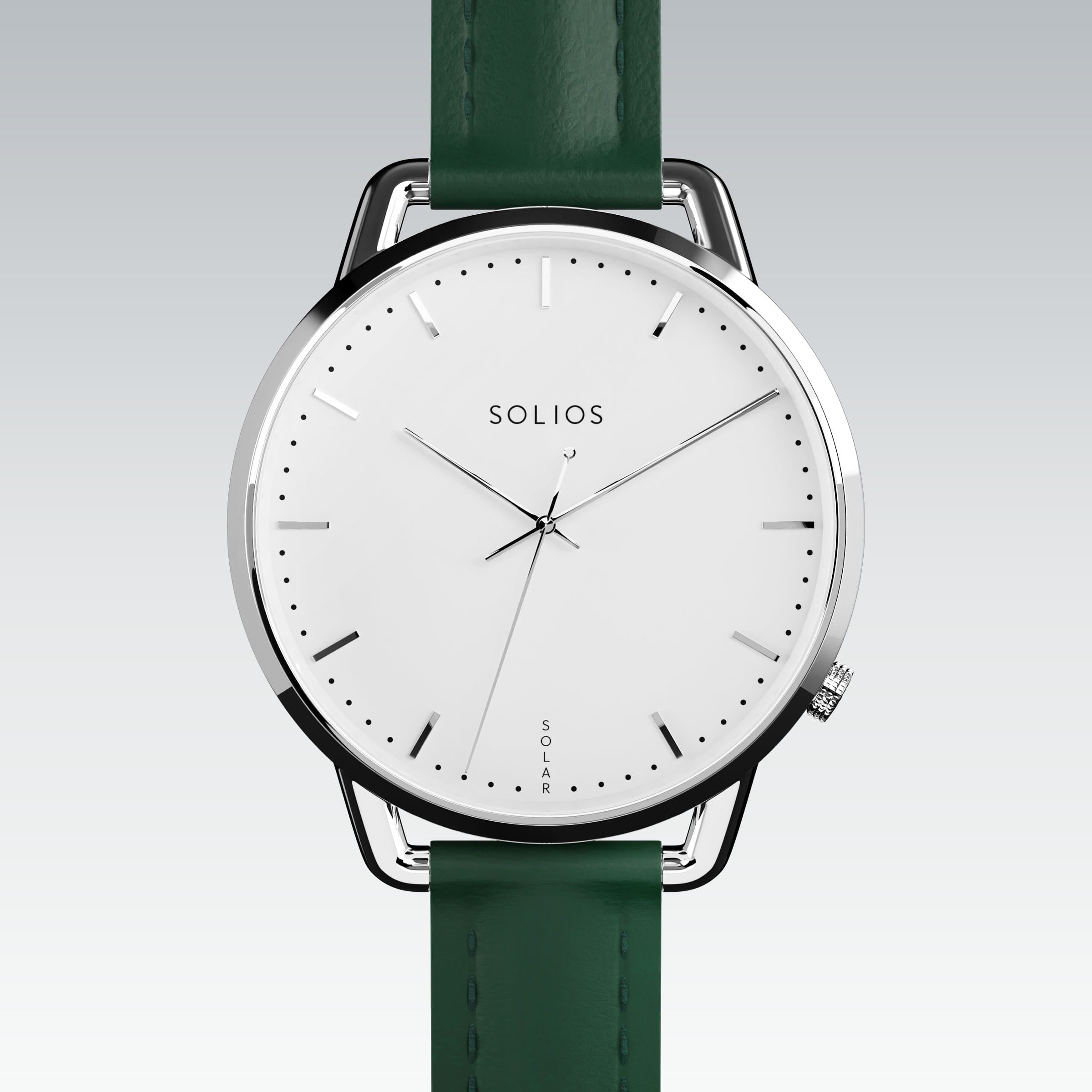 La Solar Curve Mini | Cadran Blanc - Boîtier Argent