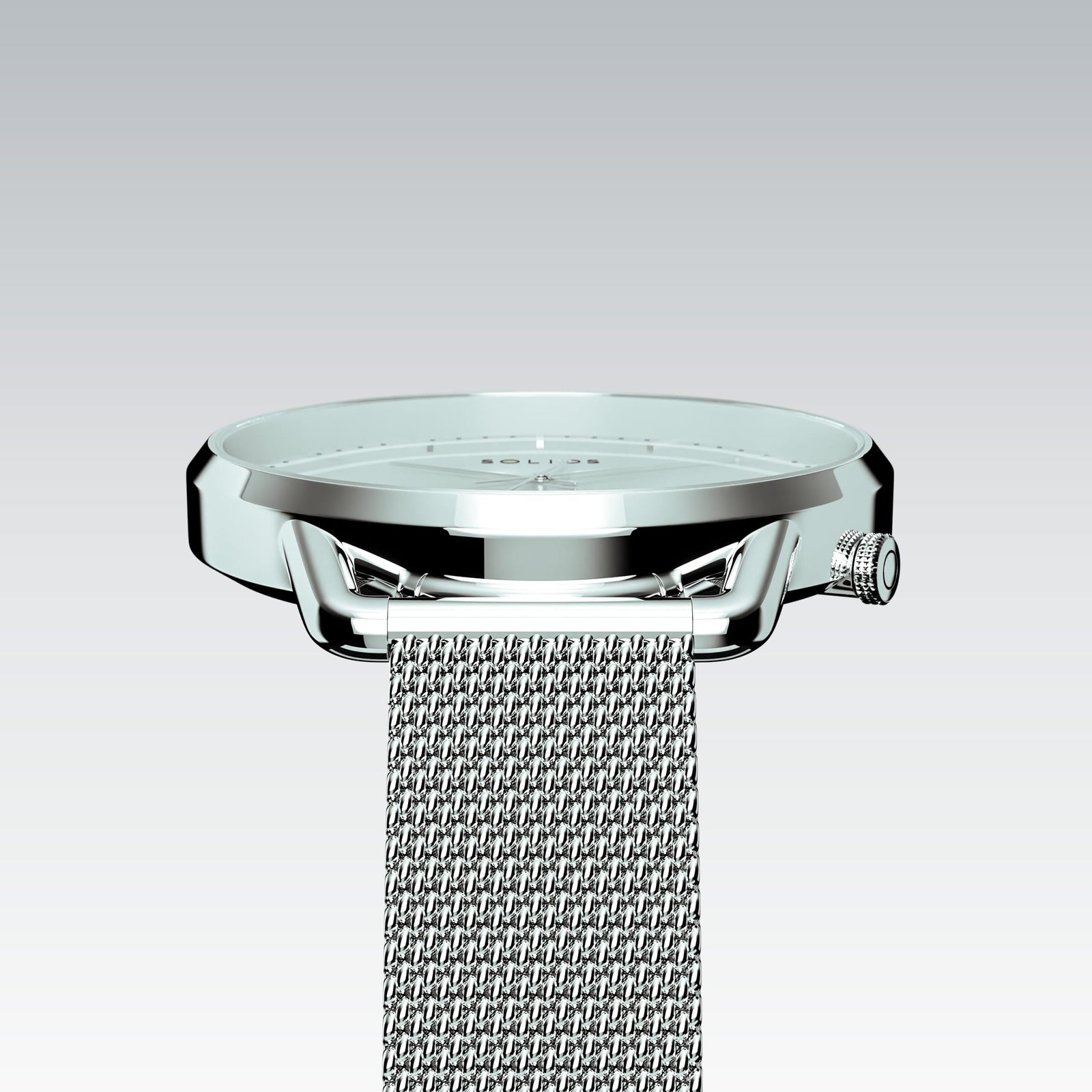 The Solar Curve Mini | White Dial - Silver Case