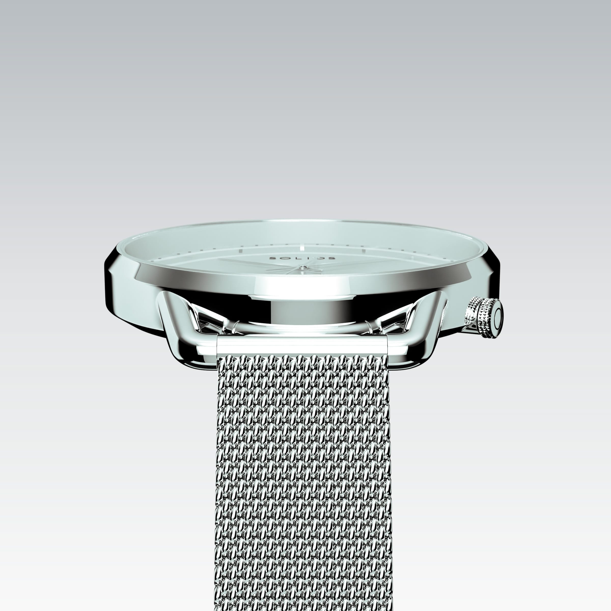 La Solar Curve Mini | Cadran Blanc - Boîtier Argent