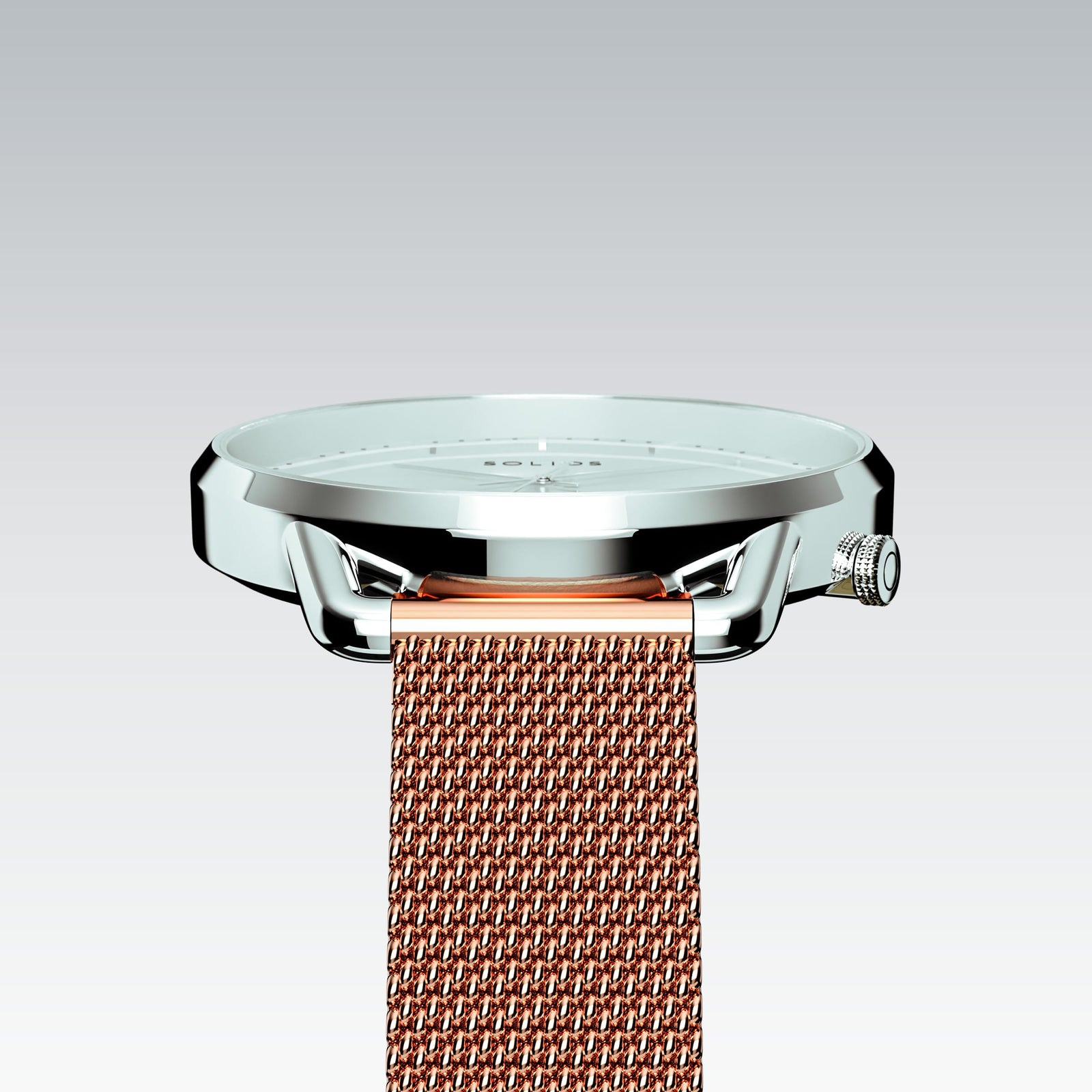 The Solar Curve Mini | White Dial - Silver Case
