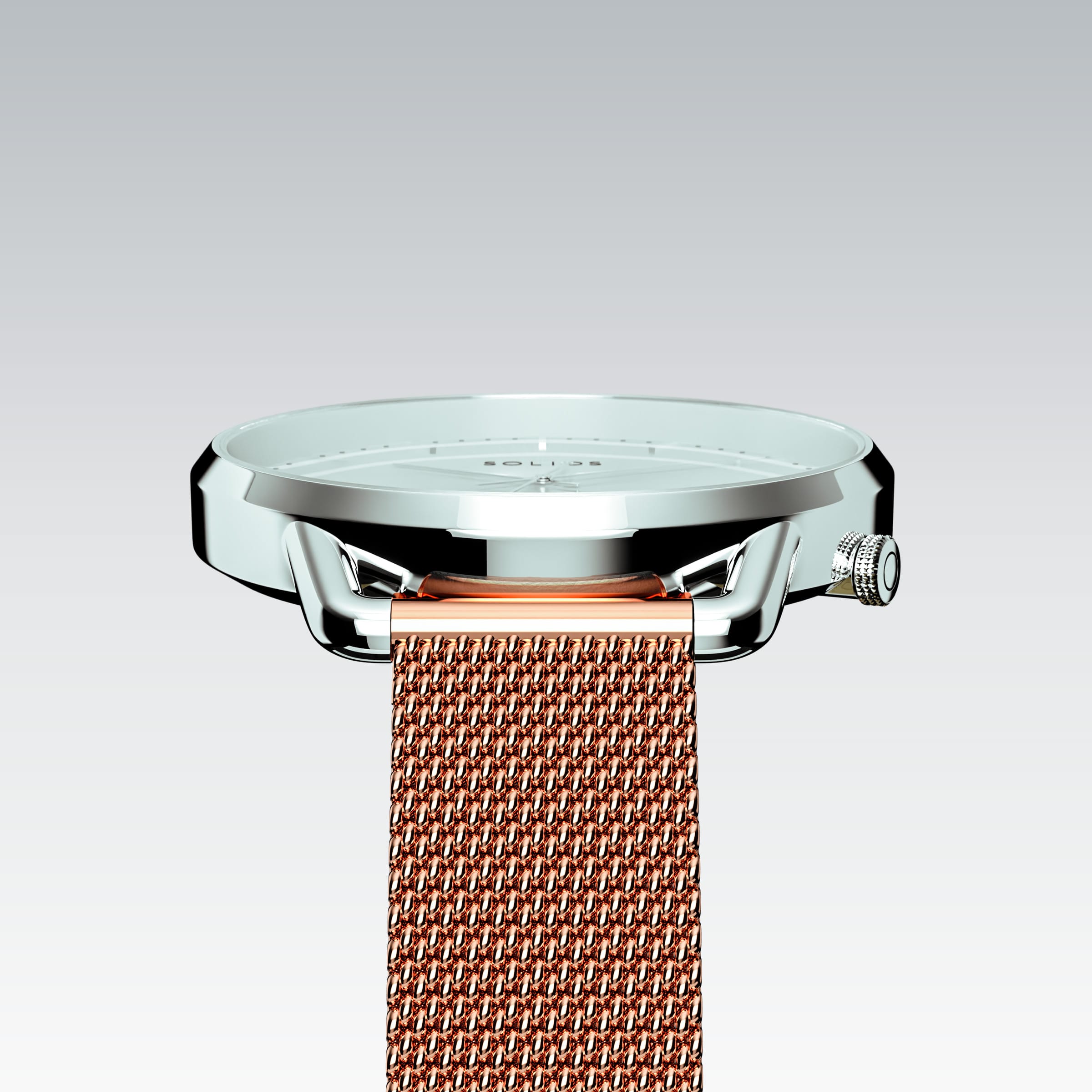 La Solar Curve Mini | Cadran Blanc - Boîtier Argent