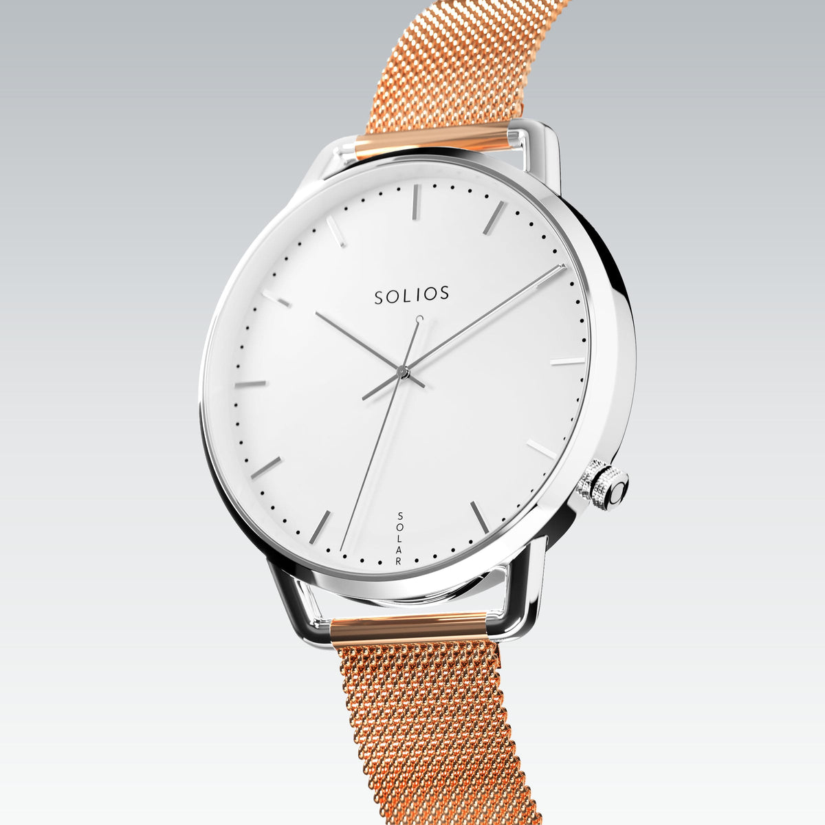 La Solar Curve Mini | Cadran Blanc - Boîtier Argent