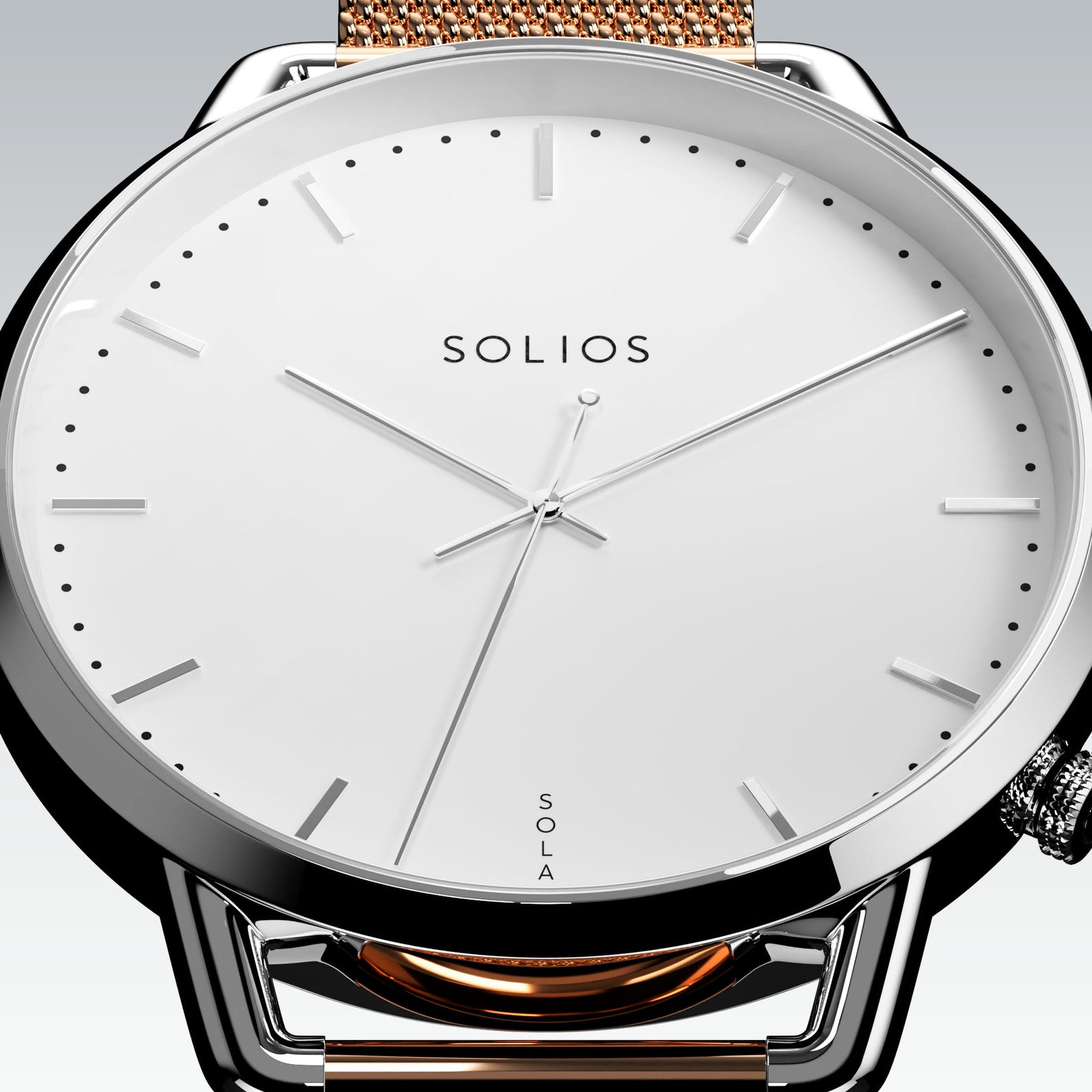 La Solar Curve Mini | Cadran Blanc - Boîtier Argent