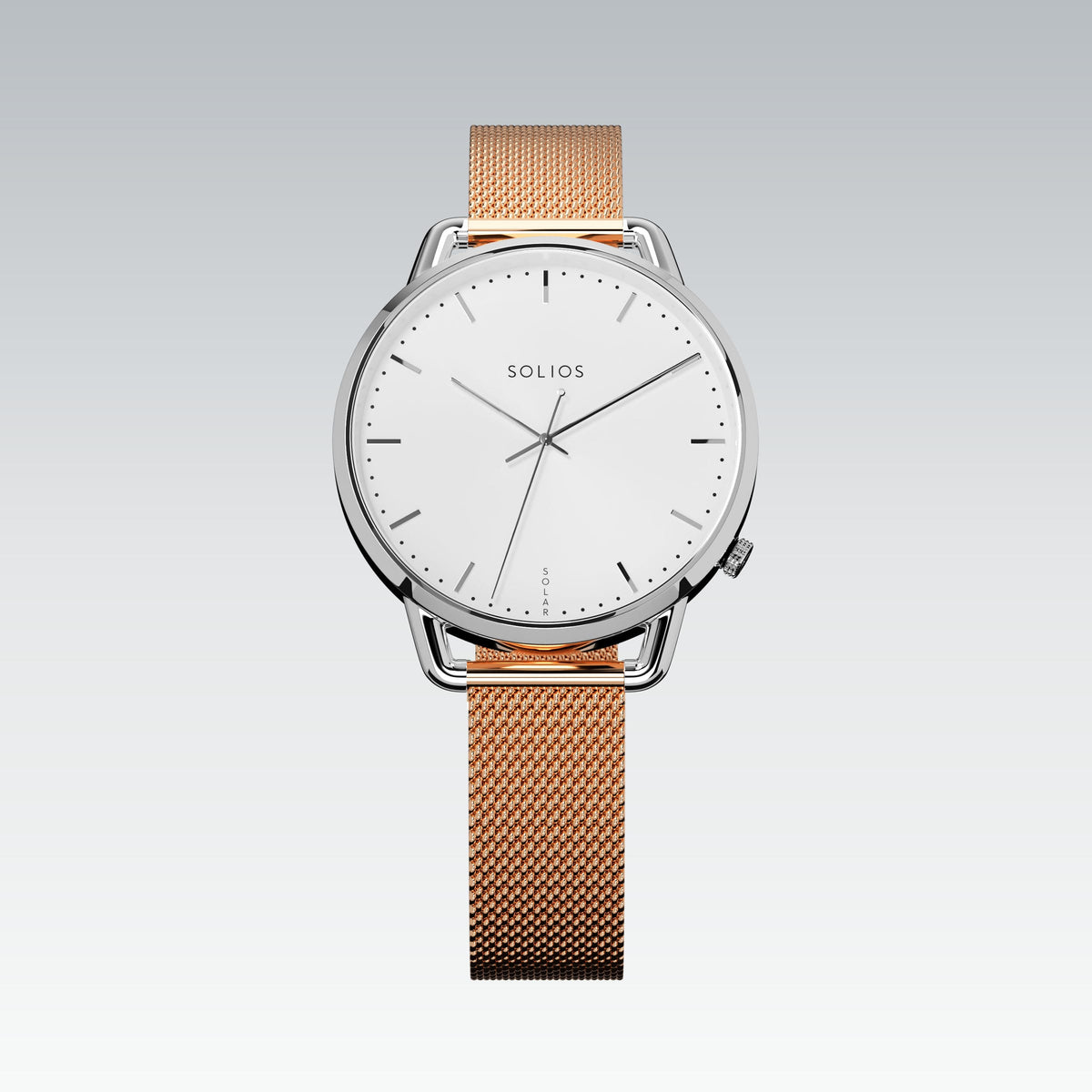 La Solar Curve Mini | Cadran Blanc - Boîtier Argent