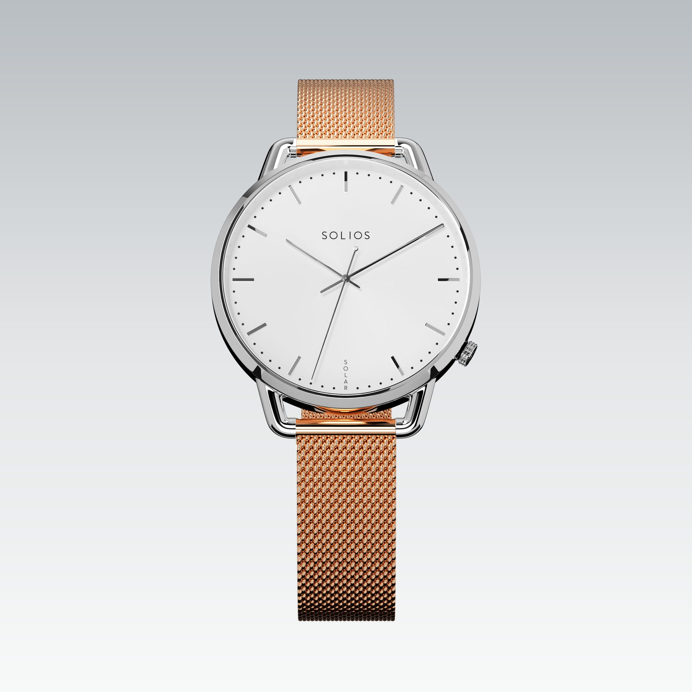 La Solar Curve Mini | Cadran Blanc - Boîtier Argent