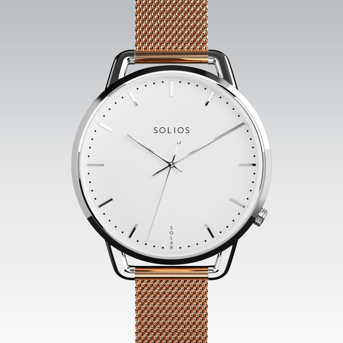 La Solar Curve Mini | Cadran Blanc - Boîtier Argent