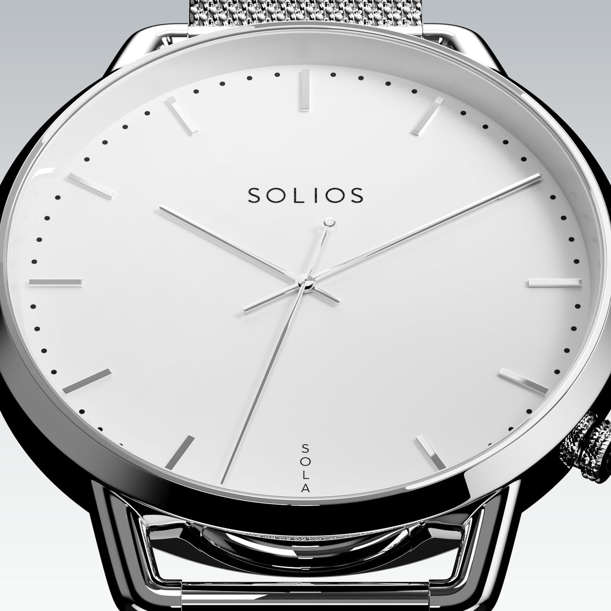 La Solar Curve Mini | Cadran Blanc - Boîtier Argent