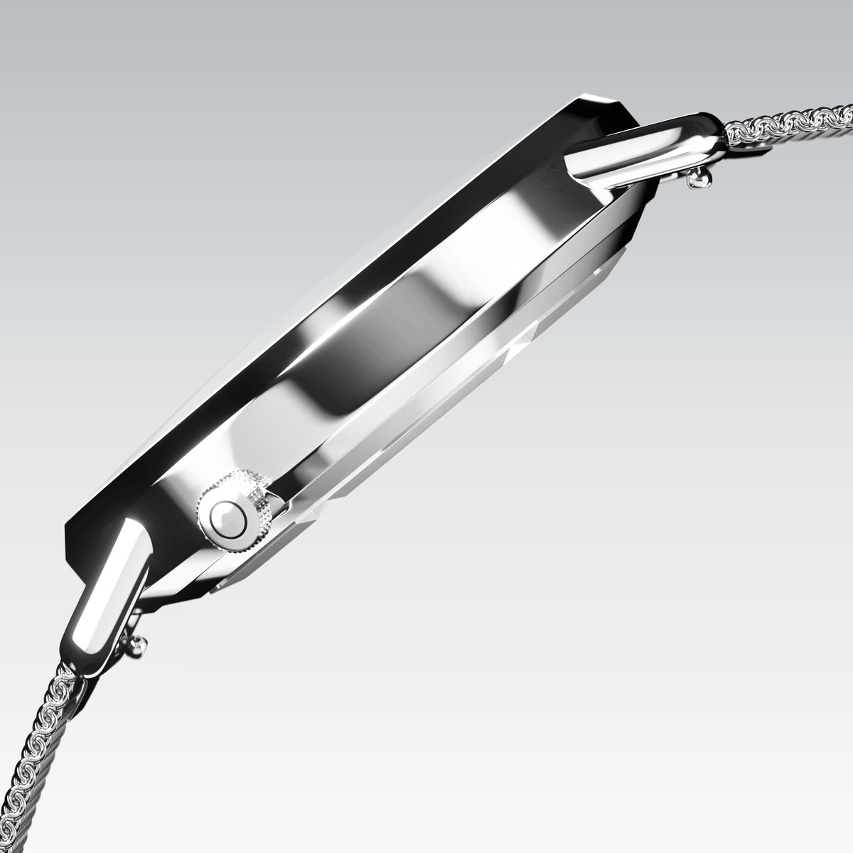 La Solar Curve Mini | Cadran Blanc - Boîtier Argent