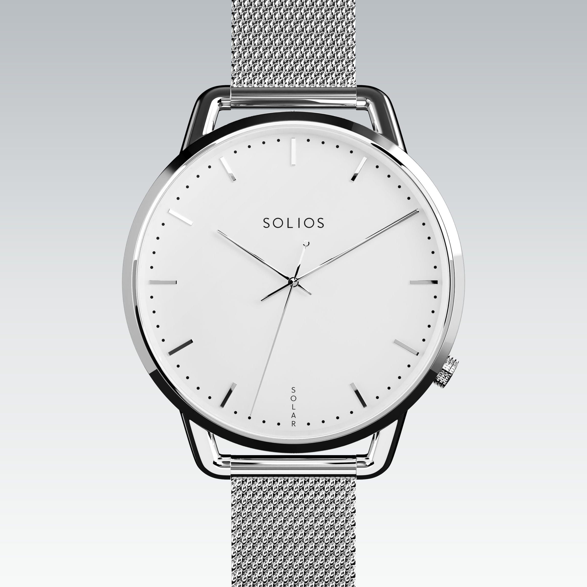 La Solar Curve Mini | Cadran Blanc - Boîtier Argent