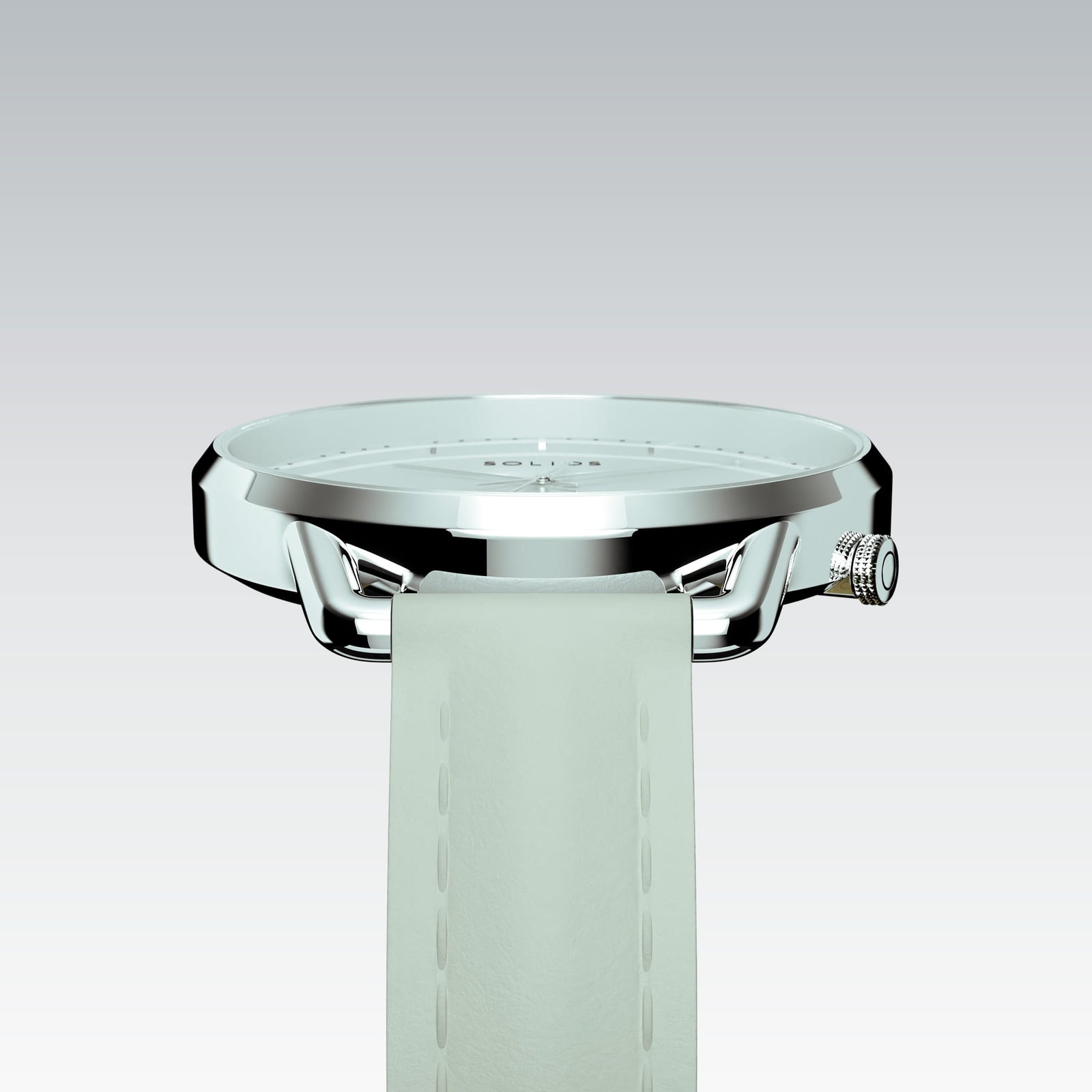 The Solar Curve Mini | White Dial - Silver Case