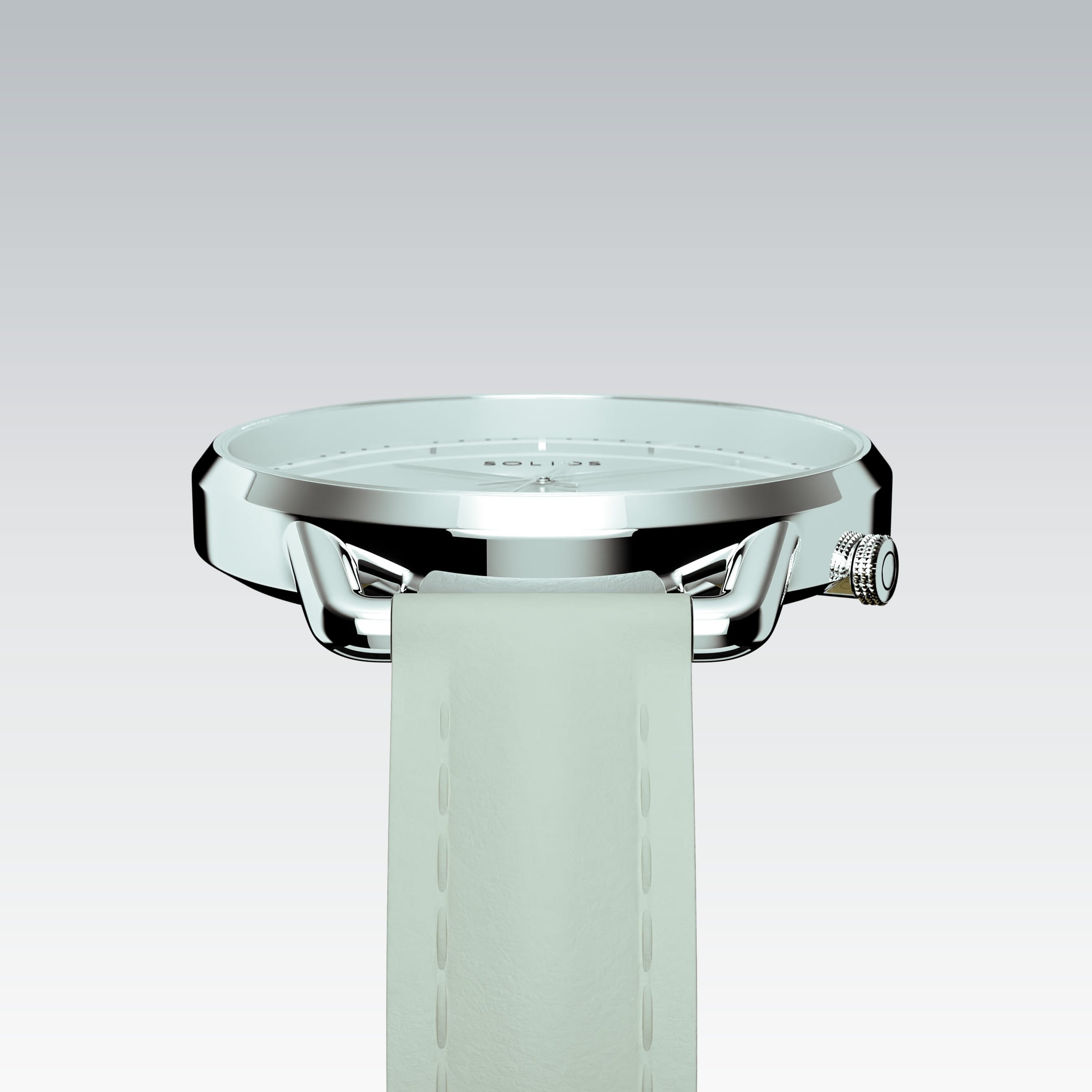 La Solar Curve Mini | Cadran Blanc - Boîtier Argent