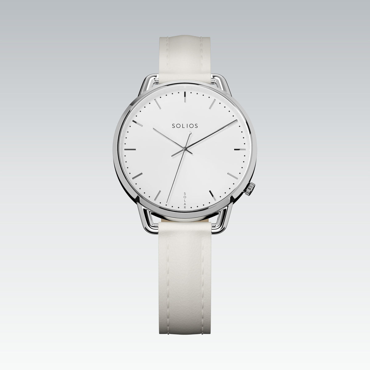 La Solar Curve Mini | Cadran Blanc - Boîtier Argent