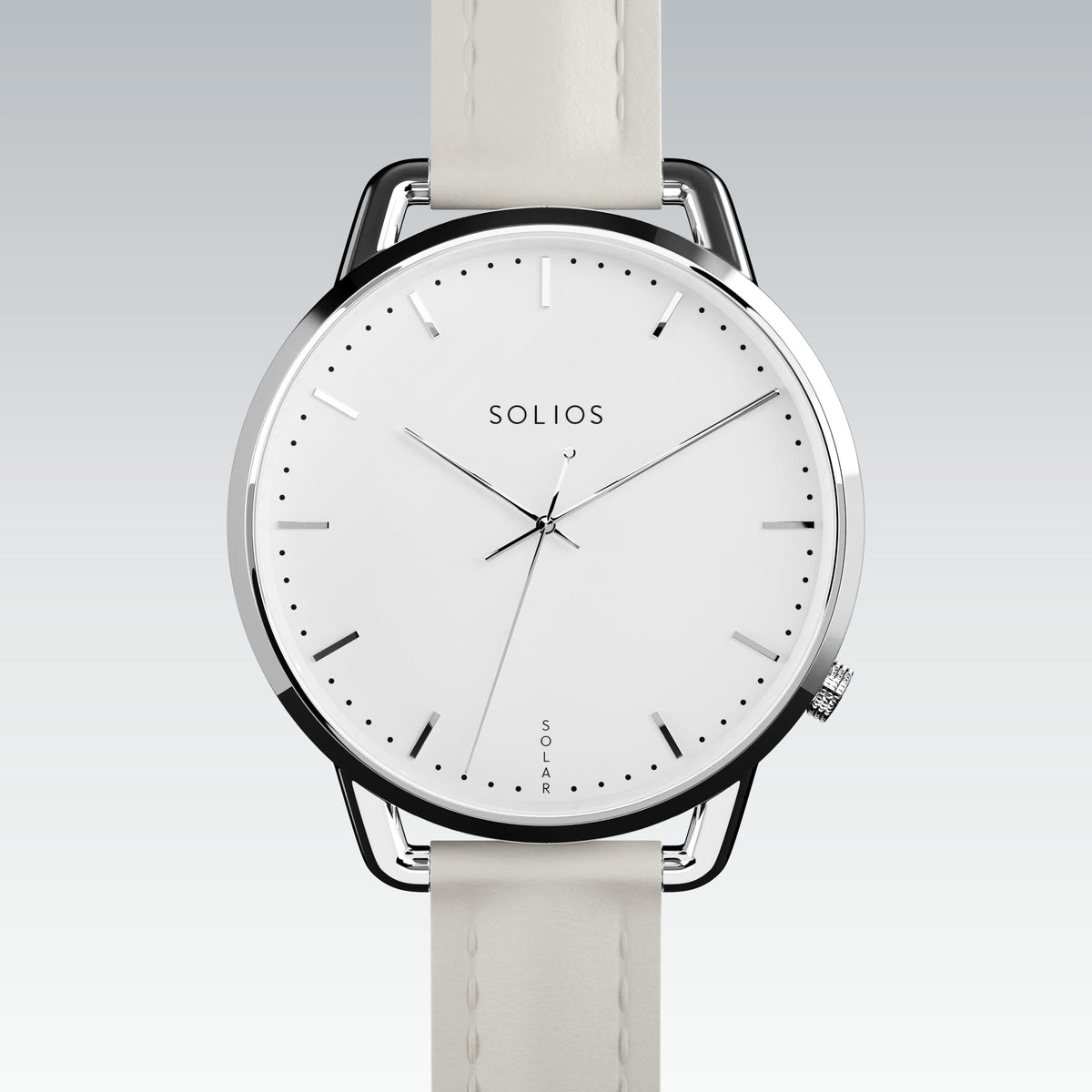 La Solar Curve Mini | Cadran Blanc - Boîtier Argent