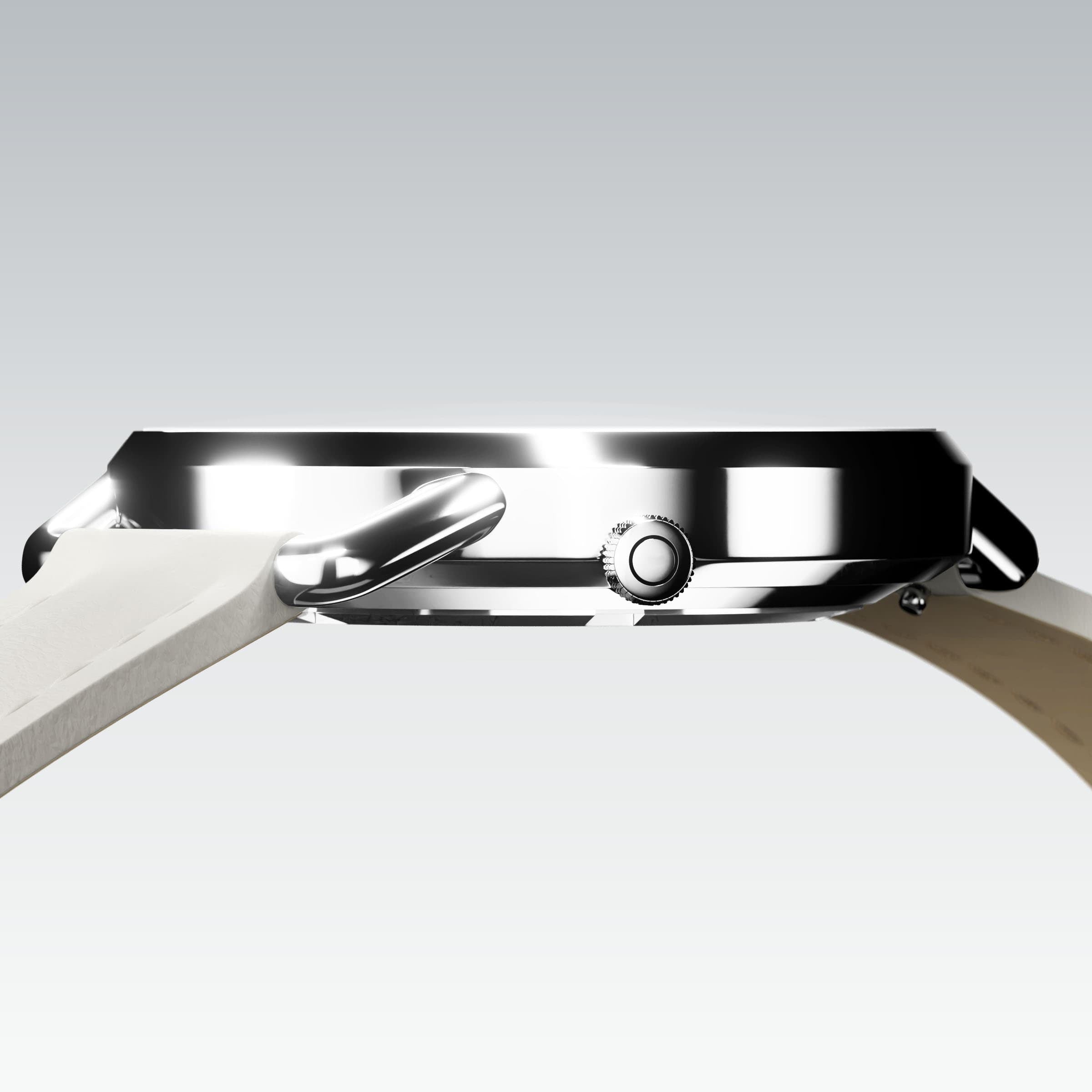 La Solar Curve Mini | Cadran Blanc - Boîtier Argent