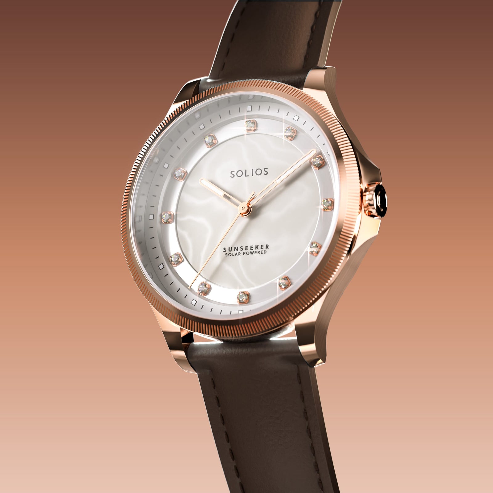 The Sunseeker Proud Diamond | Mother of Pearl Dial - Rose Gold Case - 34mm