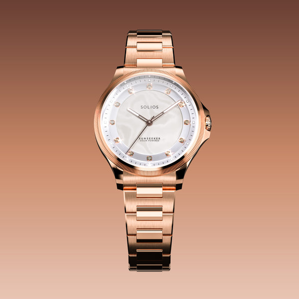 The Sunseeker Proud Diamond | Mother of Pearl Dial - Rose Gold Case - 34mm