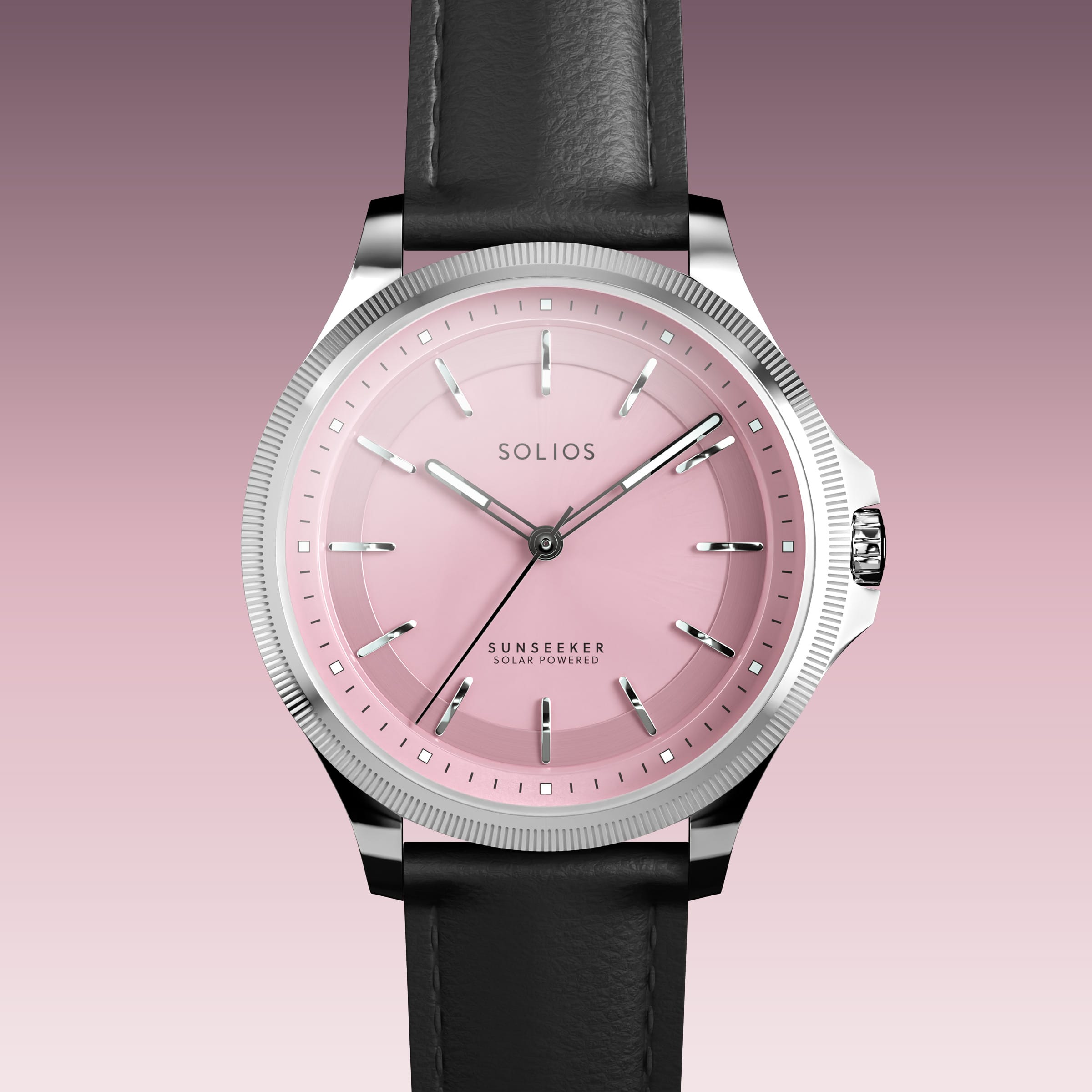 La Sunseeker | Cadran Rose - Boîtier Argent - 34mm