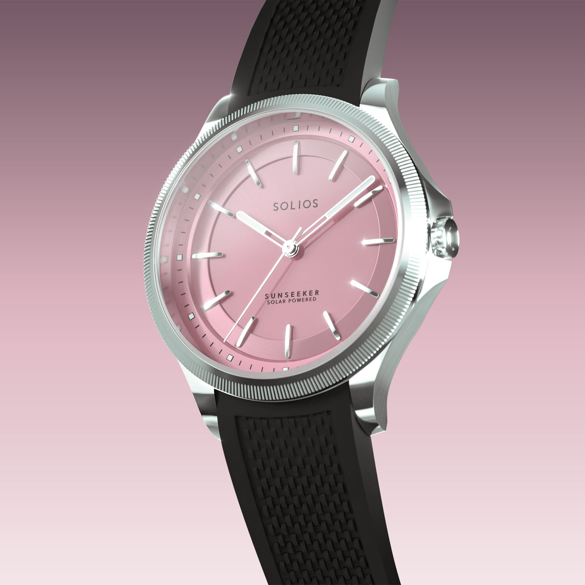 La Sunseeker | Cadran Rose - Boîtier Argent - 34mm