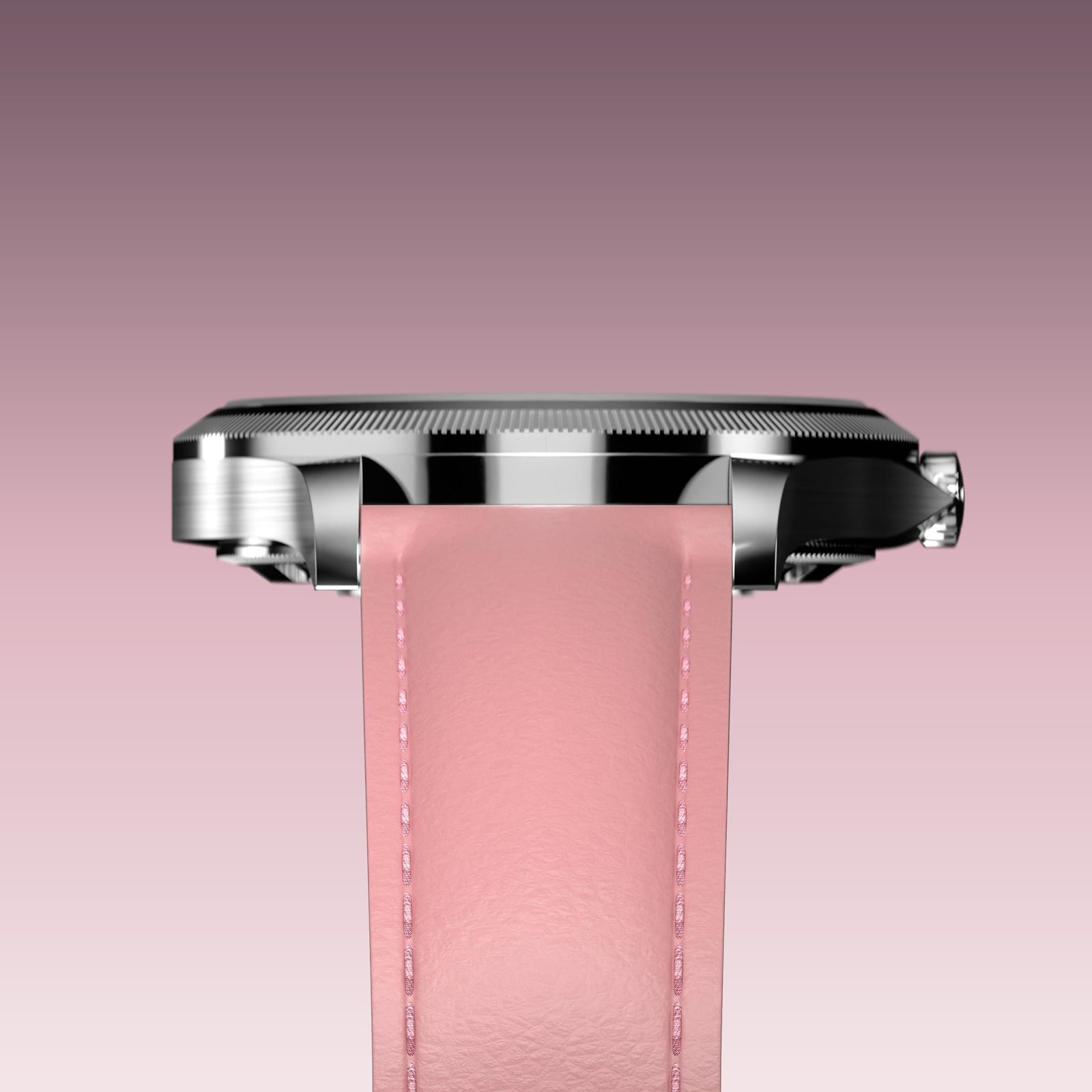 The Sunseeker | Pink Dial - Silver Case - 34mm