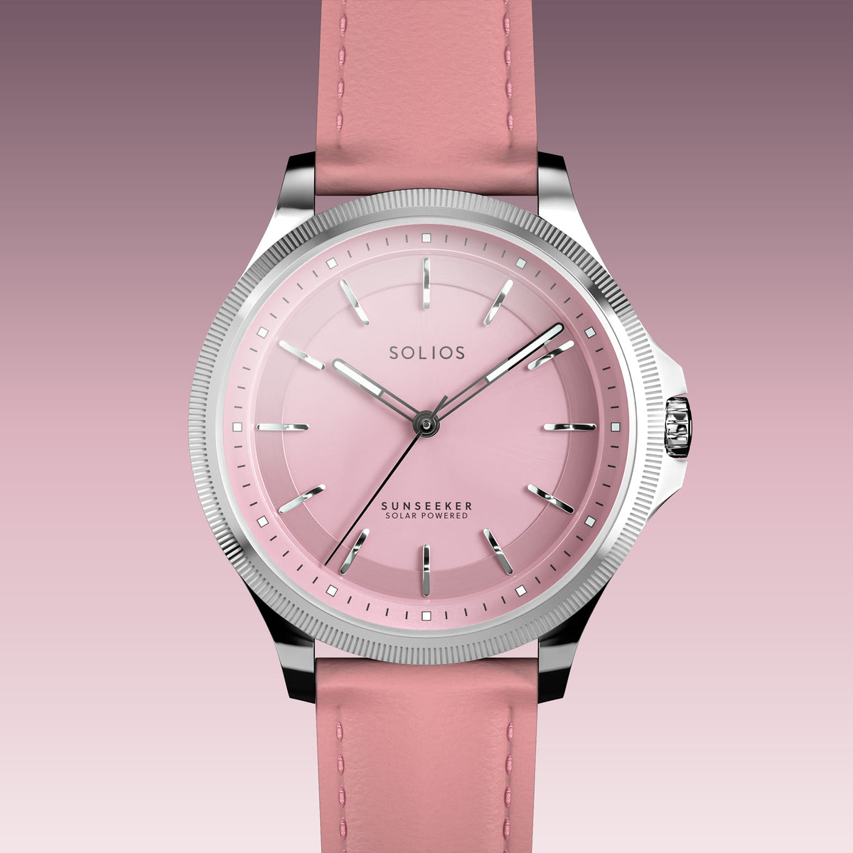 La Sunseeker | Cadran Rose - Boîtier Argent - 34mm