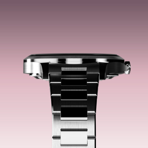 The Sunseeker | Pink Dial - Silver Case - 34mm