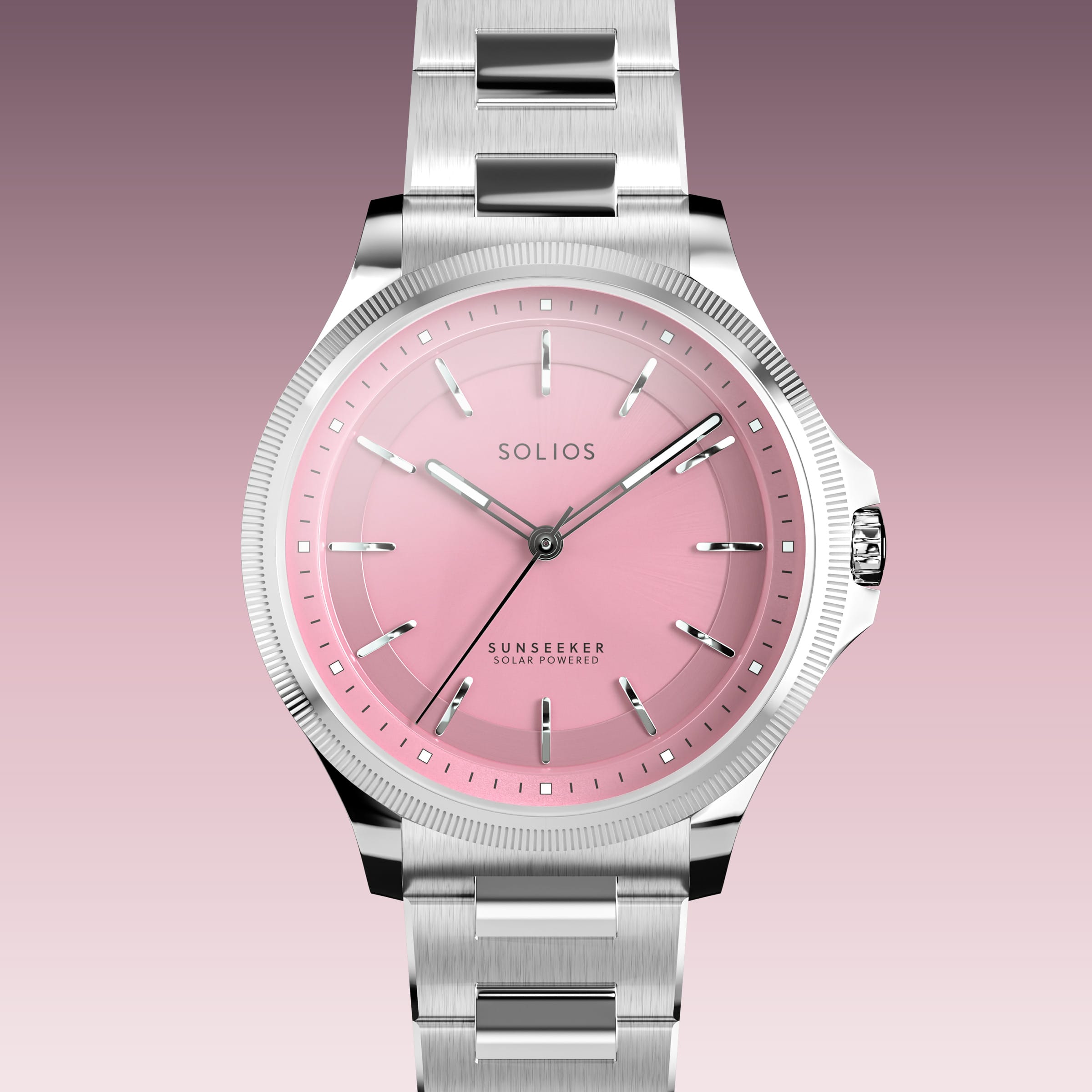 La Sunseeker | Cadran Rose - Boîtier Argent - 34mm