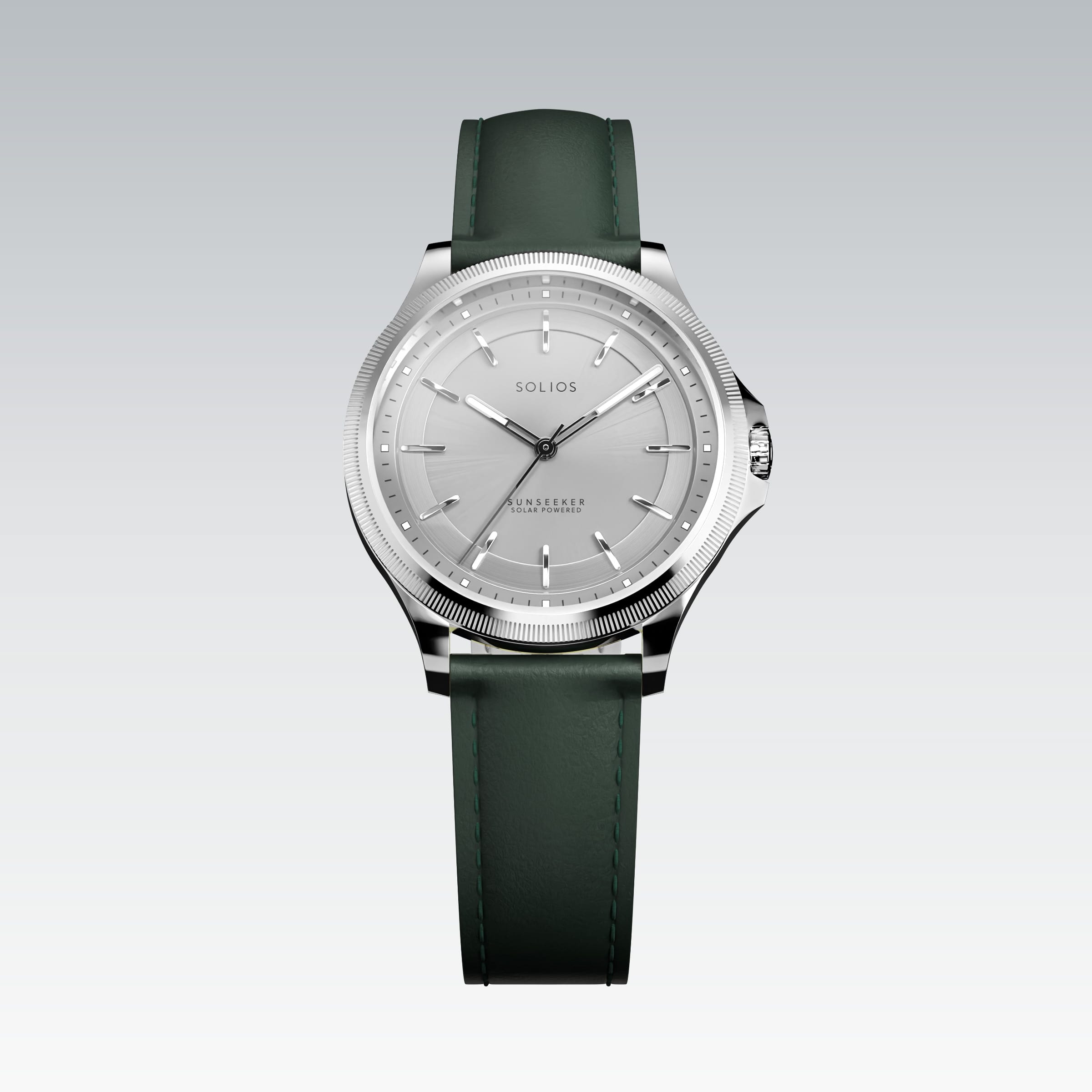 The Sunseeker | Silver Dial - Silver Case - 34mm