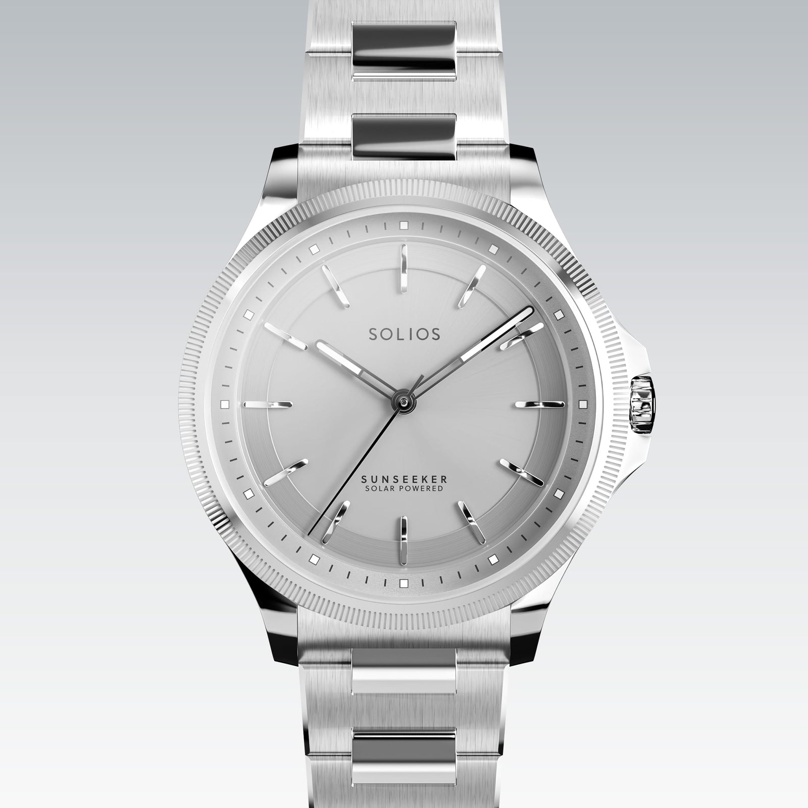 The Sunseeker | Silver Dial - Silver Case - 34mm