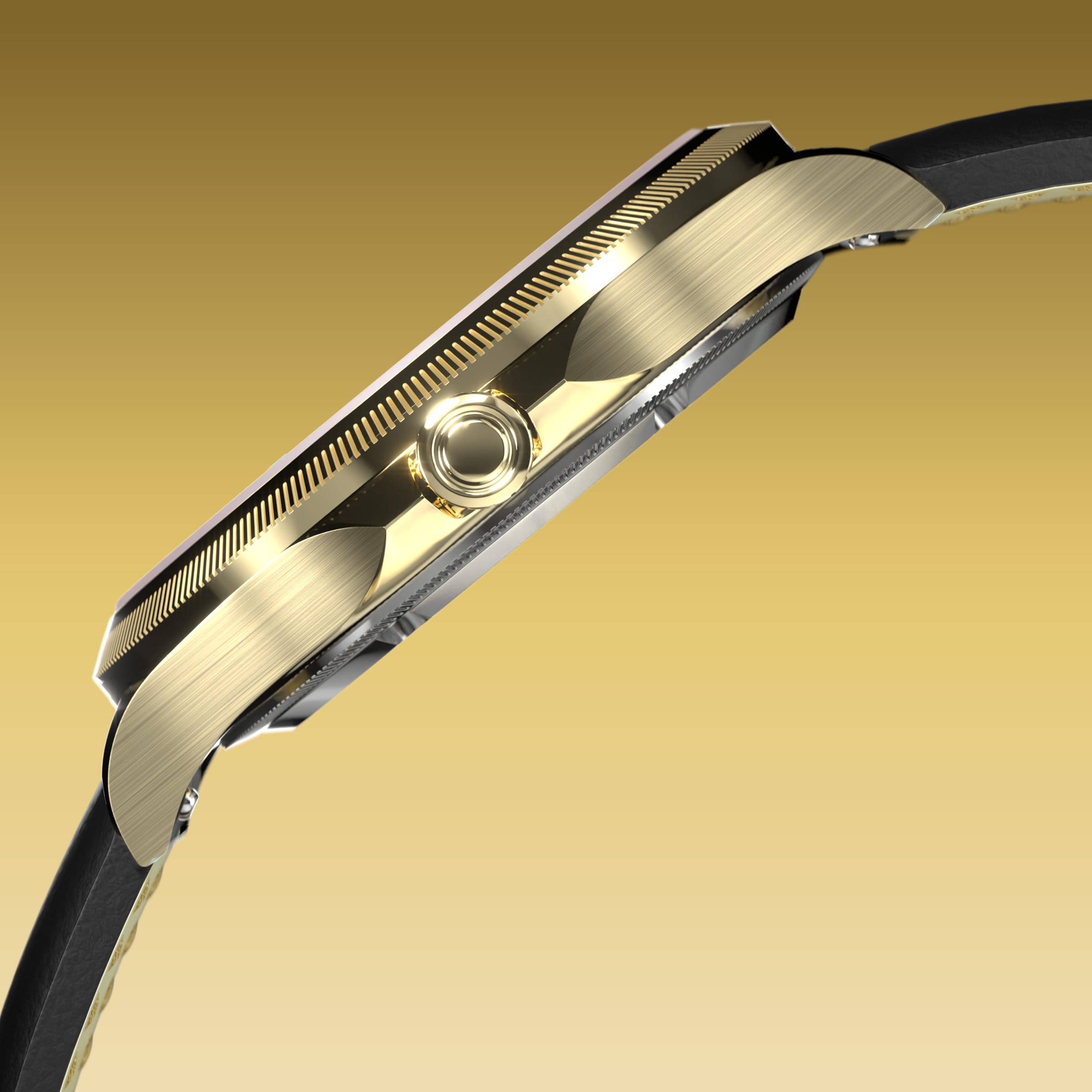 La Sunseeker | Cadran Blanc - Boîtier Or - 34mm