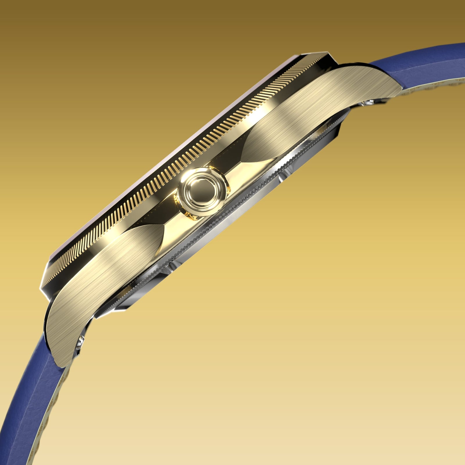 The Sunseeker | White Dial - Gold Case - 34mm