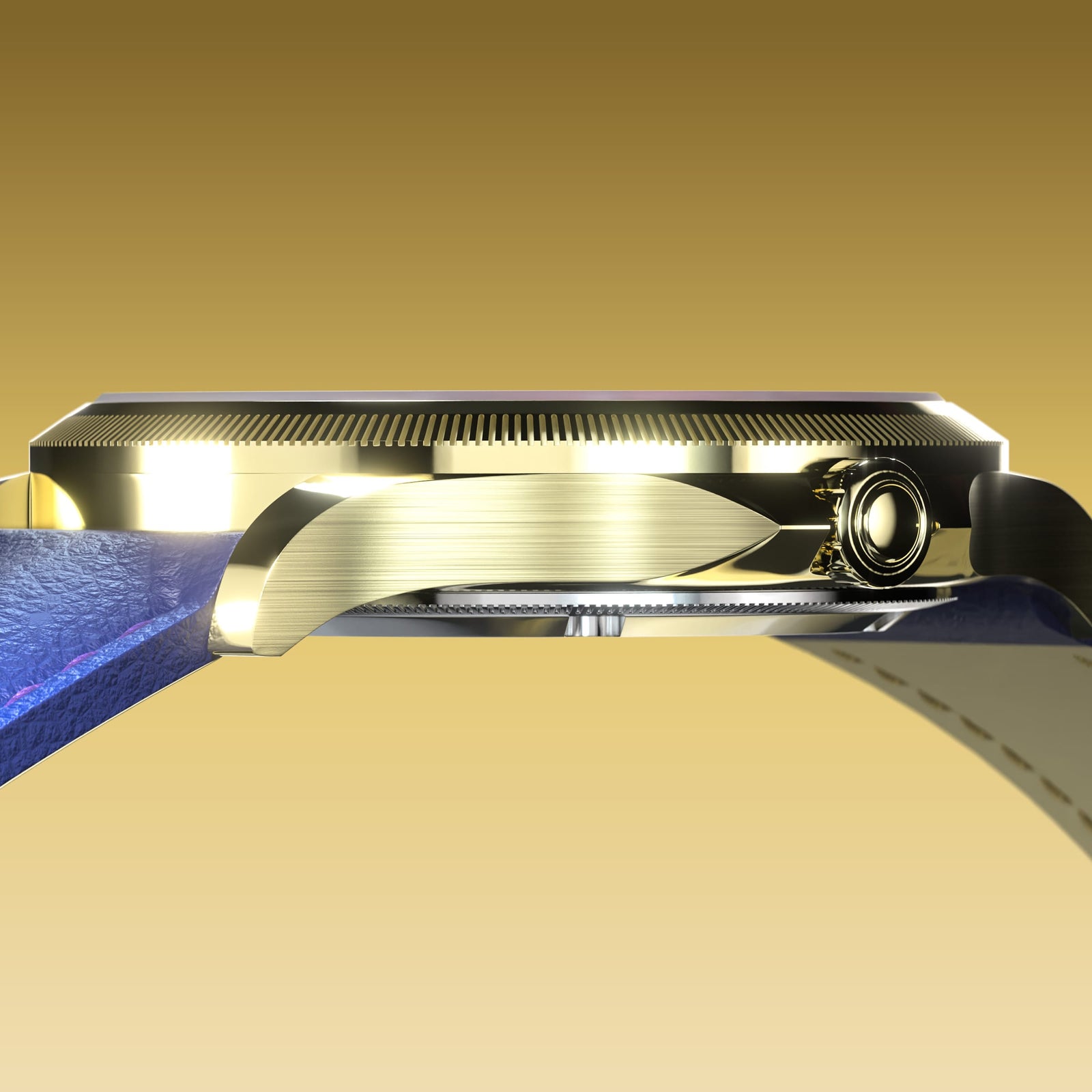 The Sunseeker | White Dial - Gold Case - 34mm