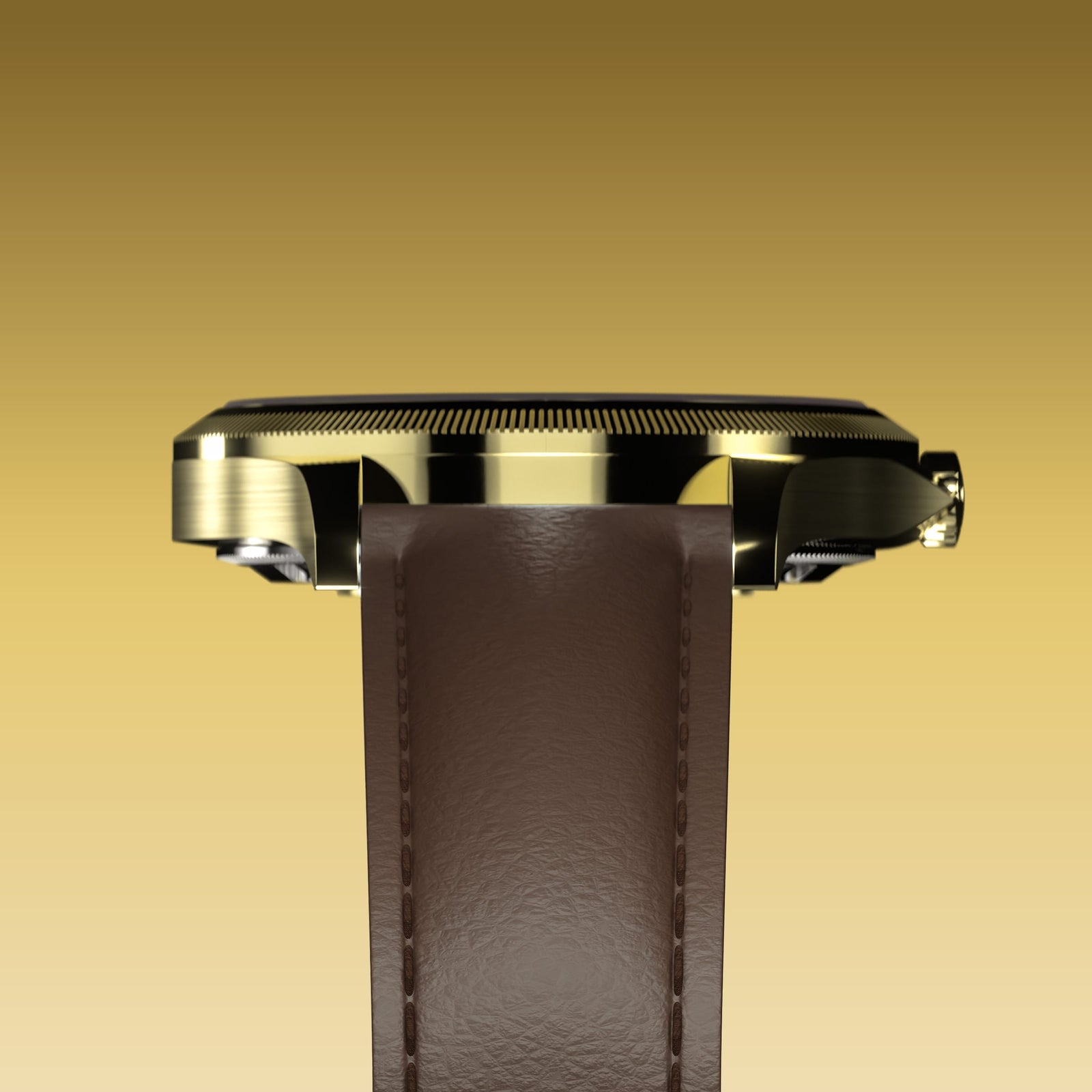 The Sunseeker | White Dial - Gold Case - 34mm