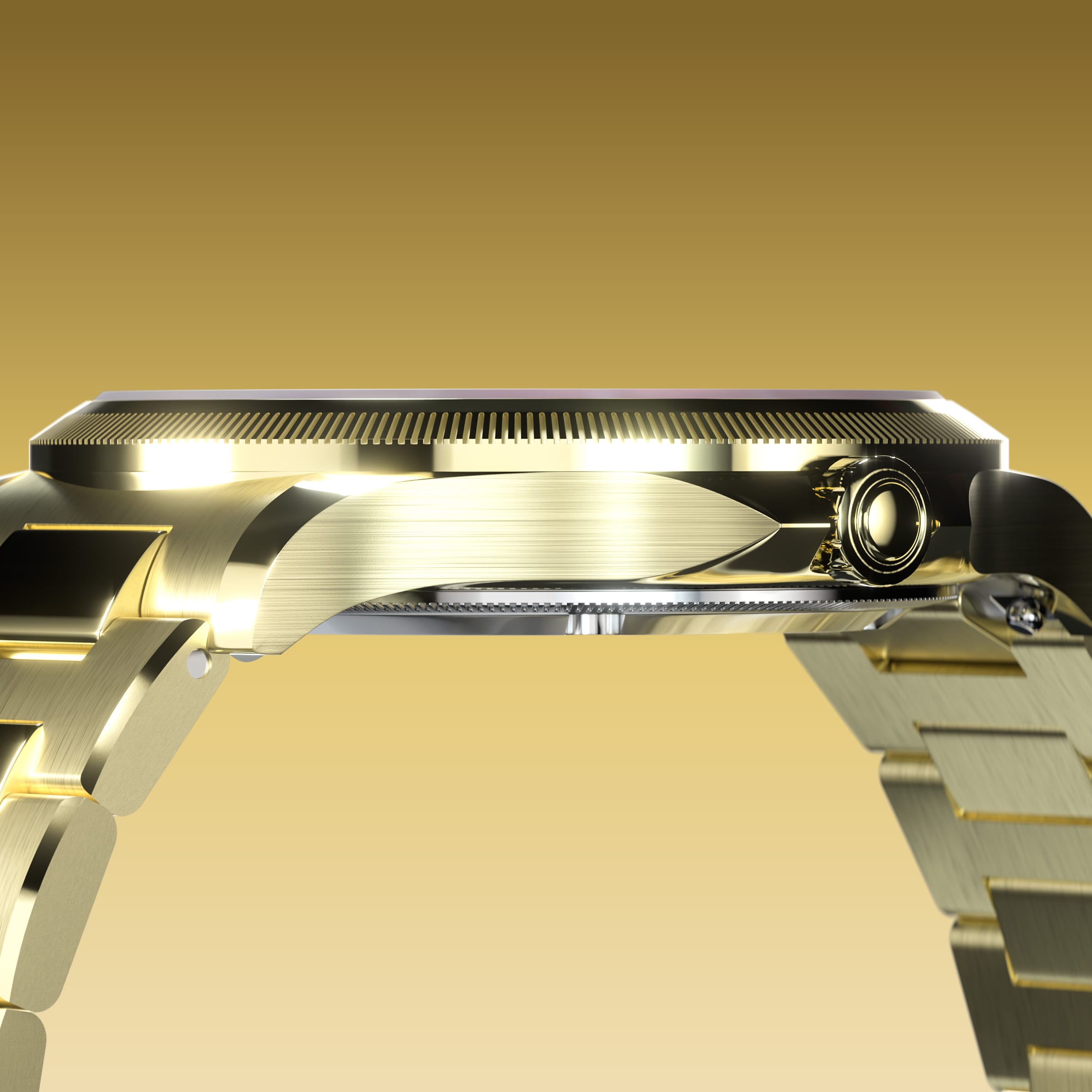 La Sunseeker | Cadran Blanc - Boîtier Or - 34mm