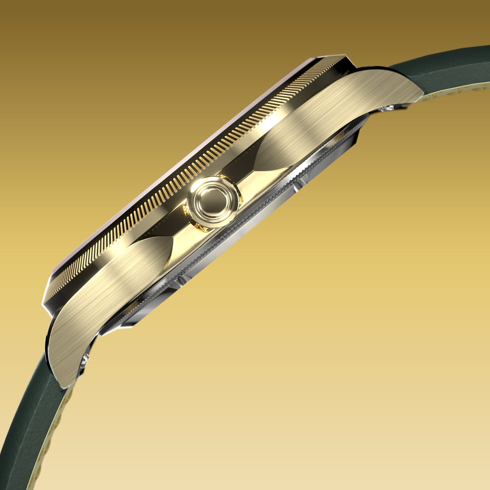 The Sunseeker | White Dial - Gold Case - 34mm