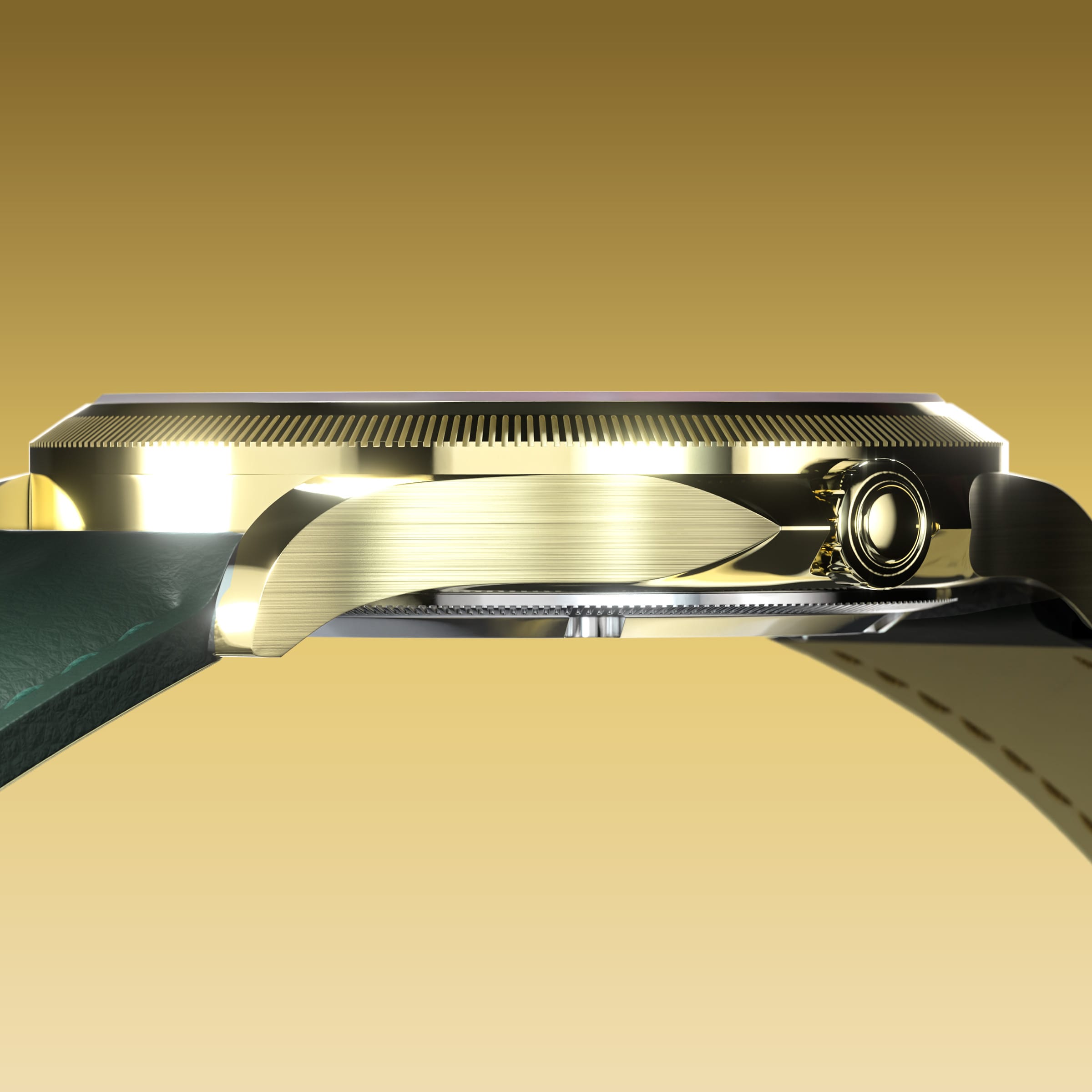 La Sunseeker | Cadran Blanc - Boîtier Or - 34mm