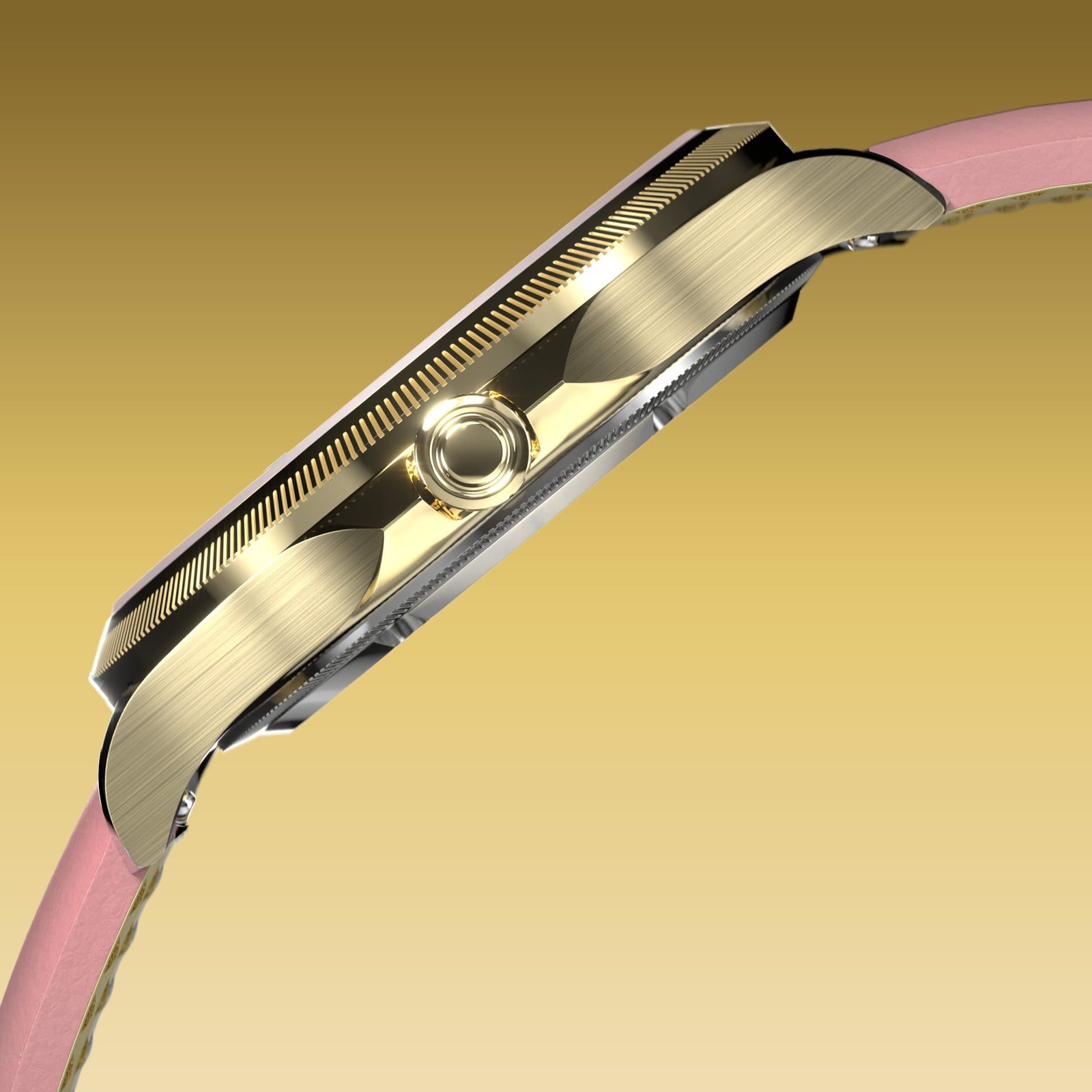 The Sunseeker | White Dial - Gold Case - 34mm