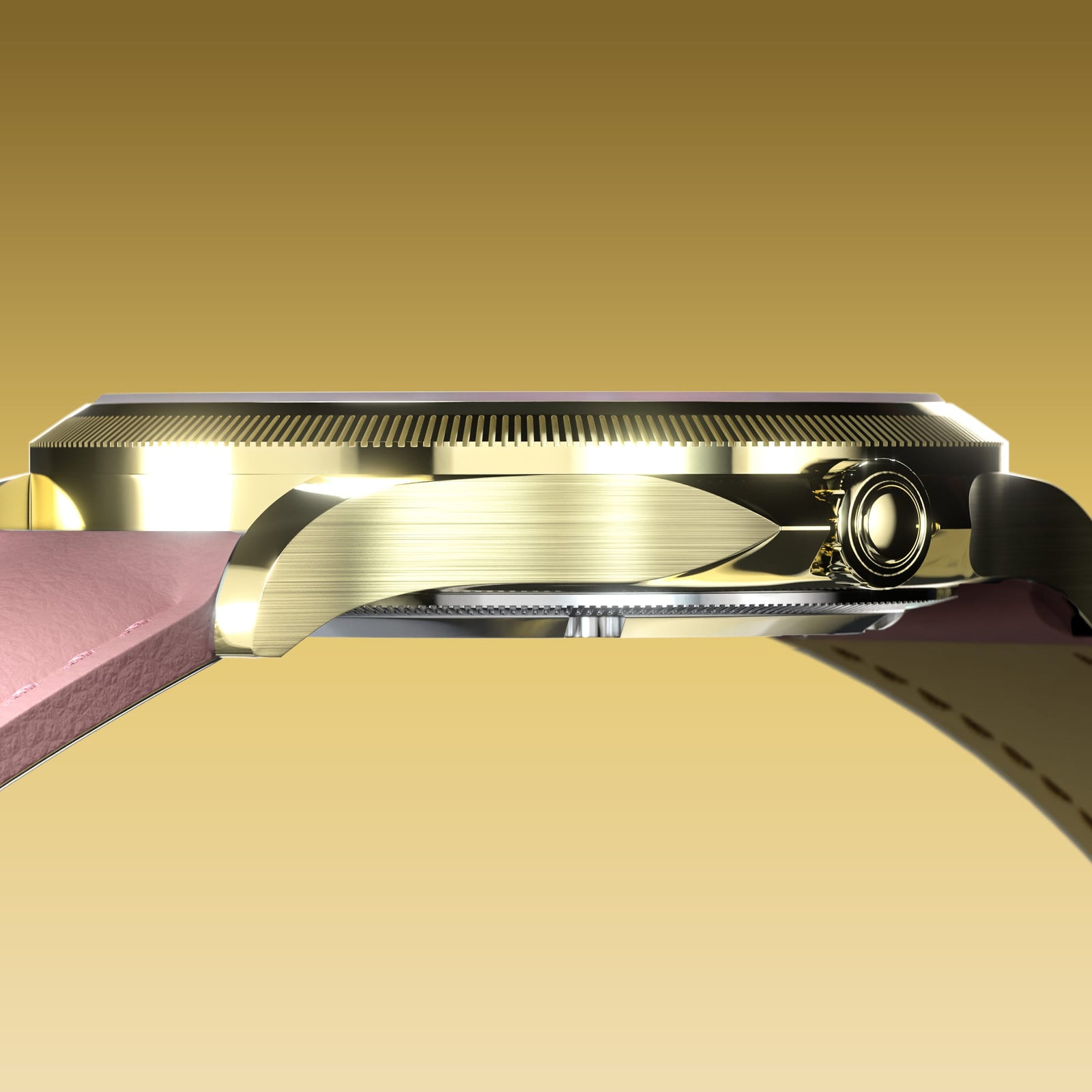 The Sunseeker | White Dial - Gold Case - 34mm