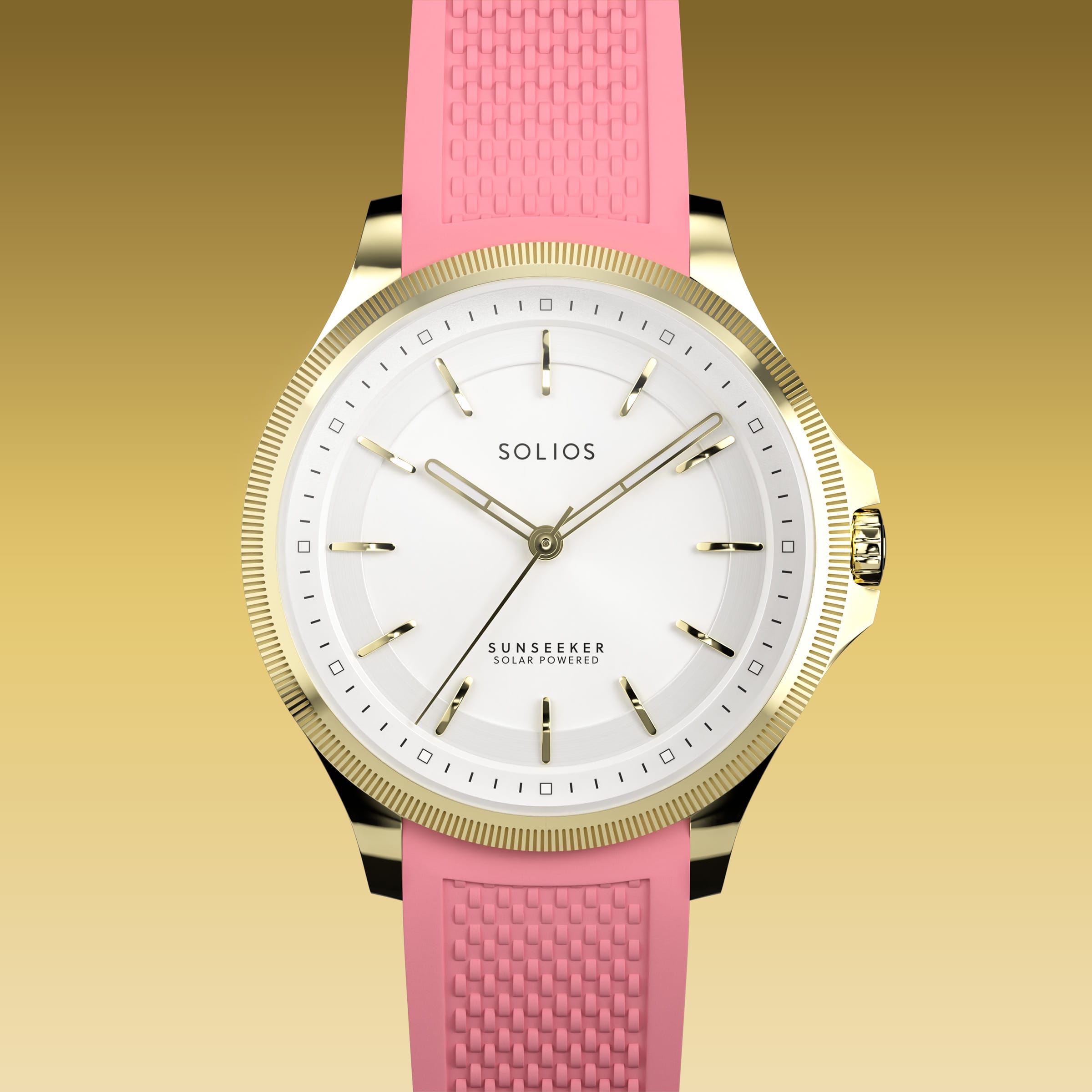 La Sunseeker | Cadran Blanc - Boîtier Or - 34mm