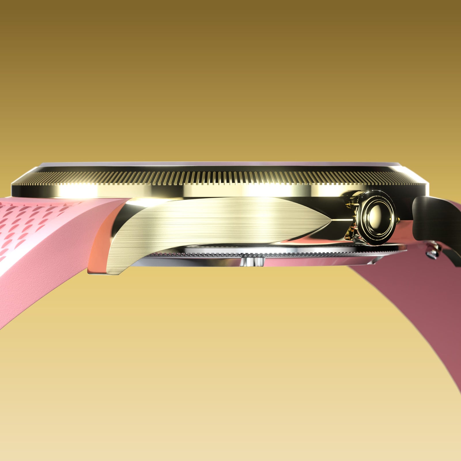 The Sunseeker | White Dial - Gold Case - 34mm