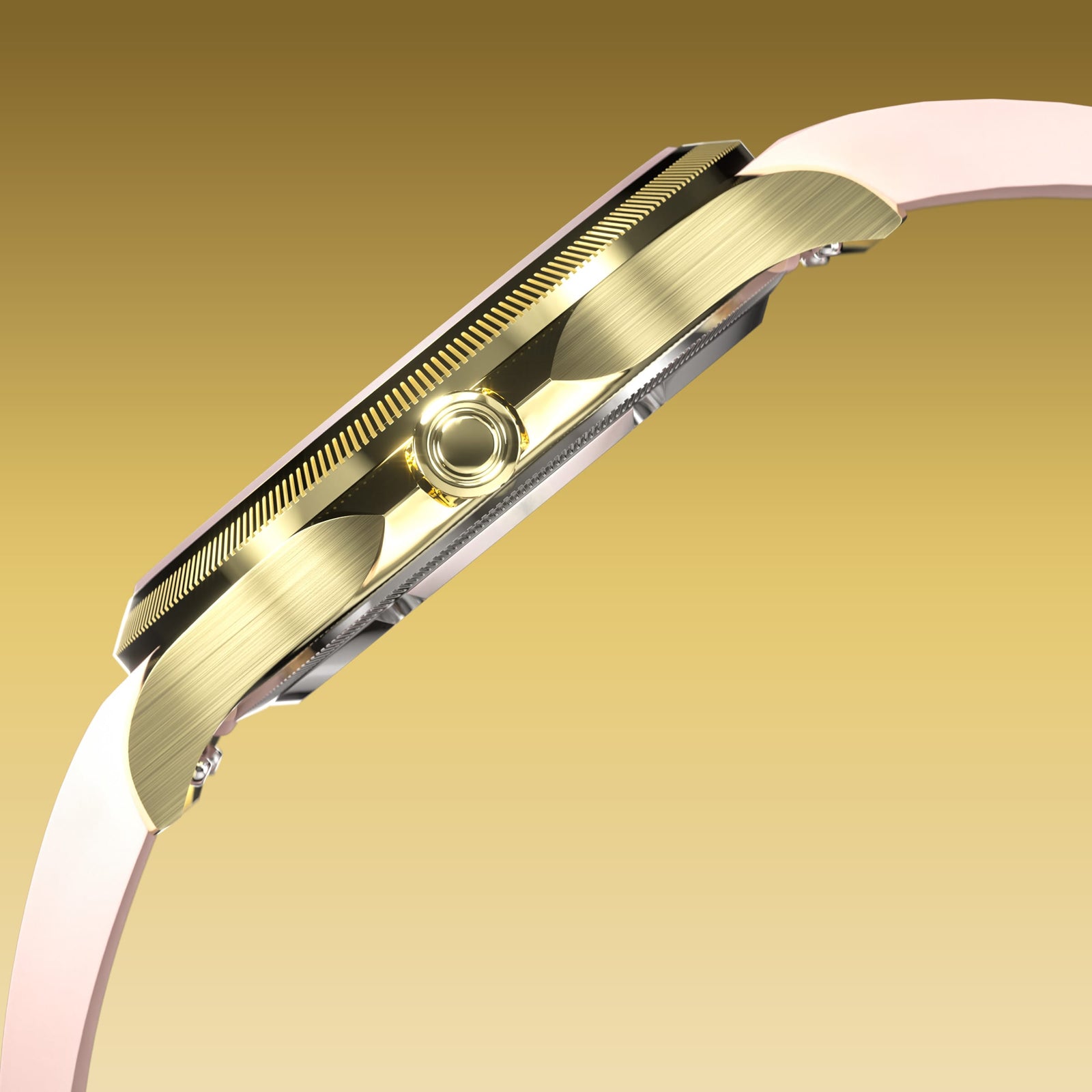 The Sunseeker | White Dial - Gold Case - 34mm