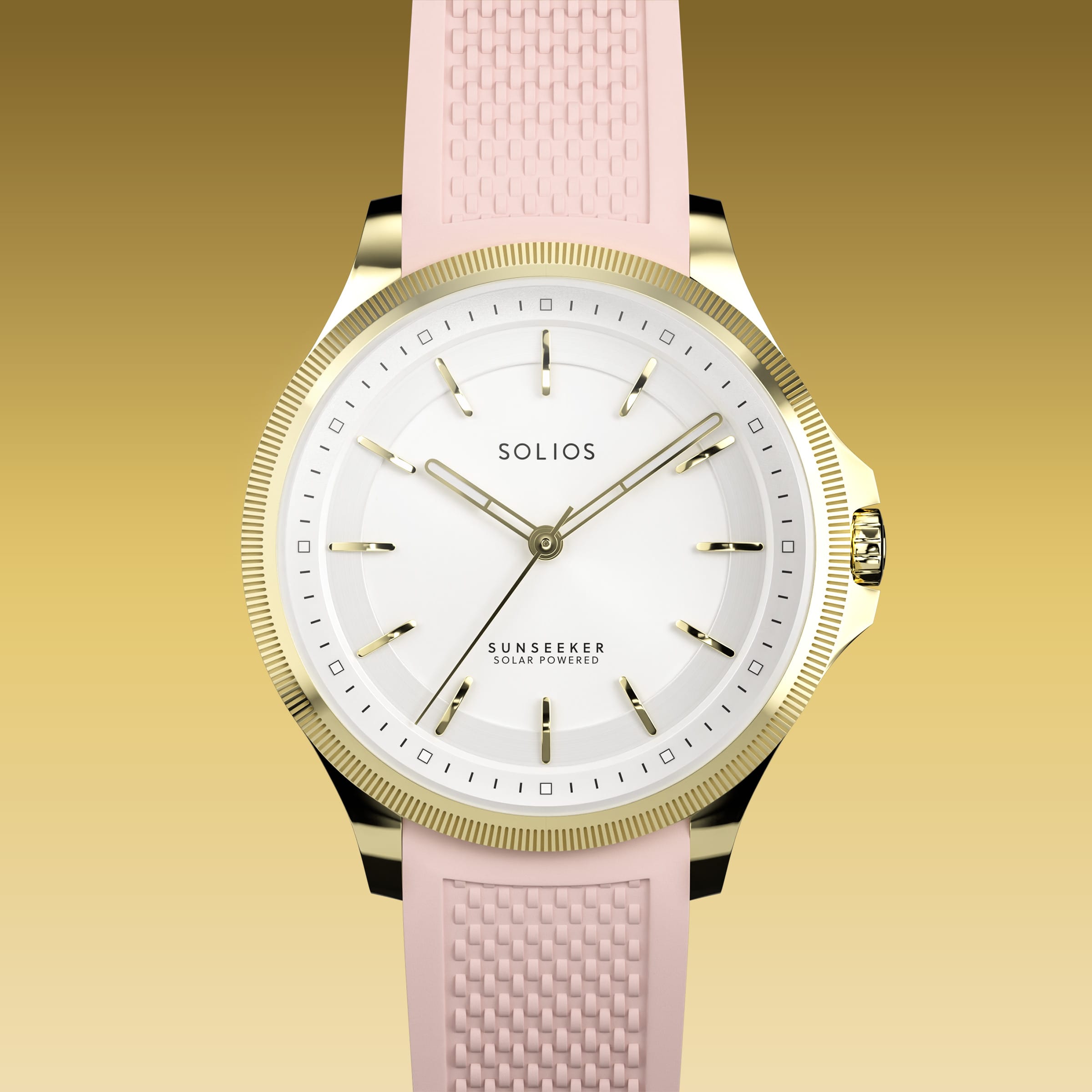 La Sunseeker | Cadran Blanc - Boîtier Or - 34mm