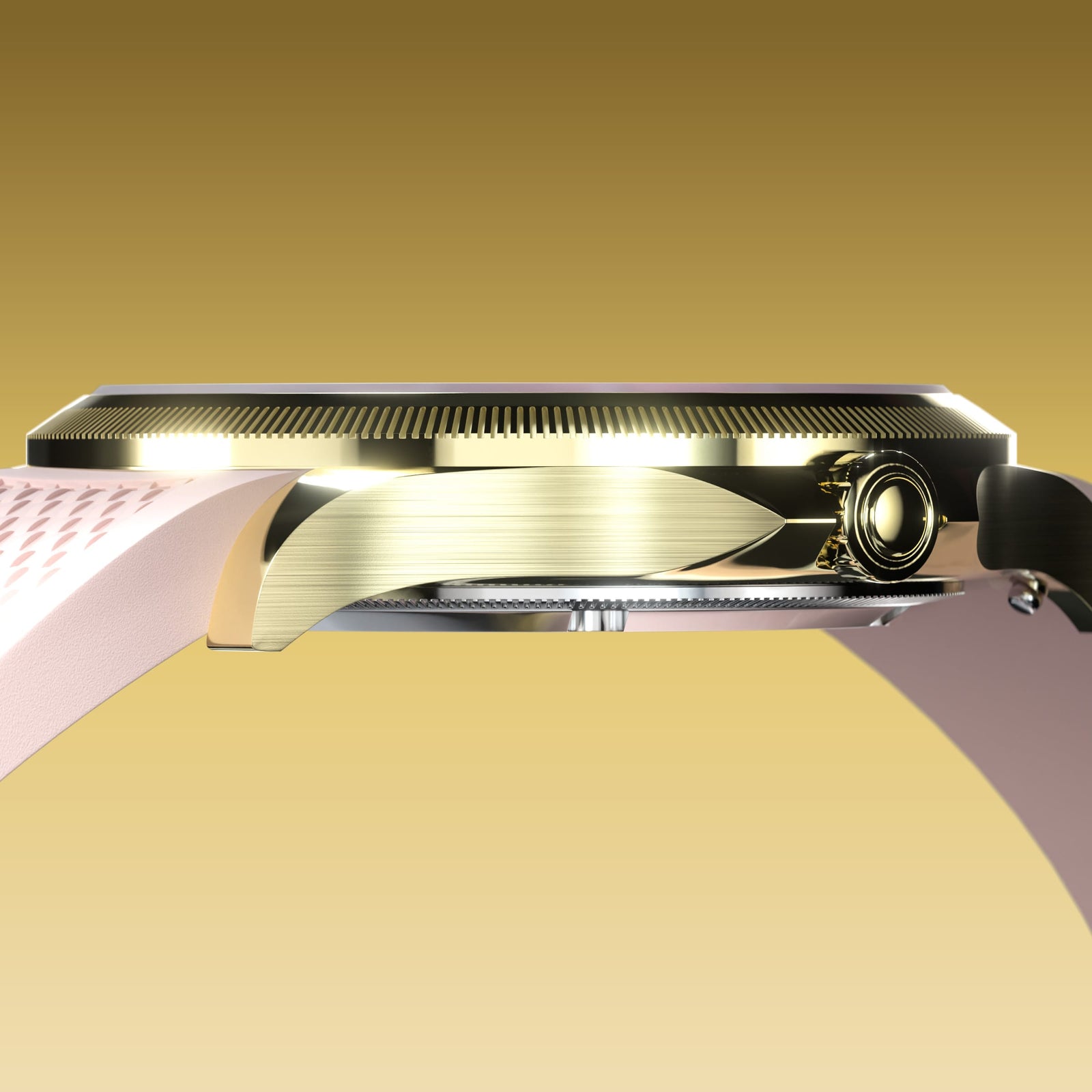 The Sunseeker | White Dial - Gold Case - 34mm