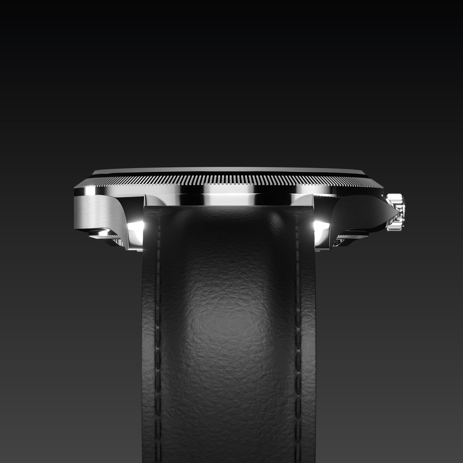The Sunseeker | Black Dial - Silver Case - 40mm