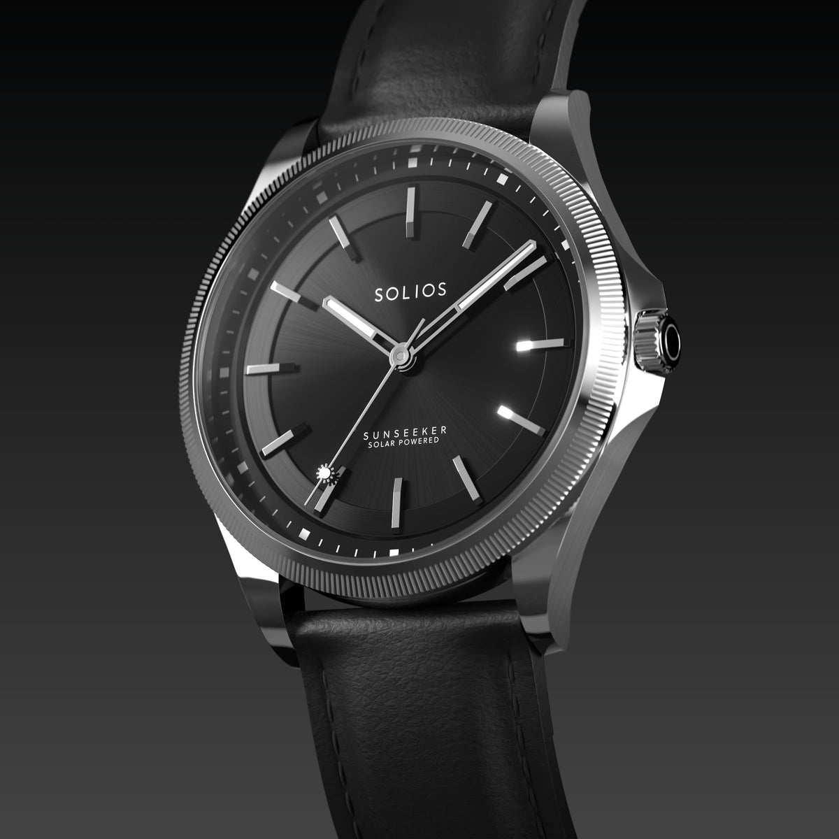 La Sunseeker | Cadran Noir - Boîtier Argent - 40mm