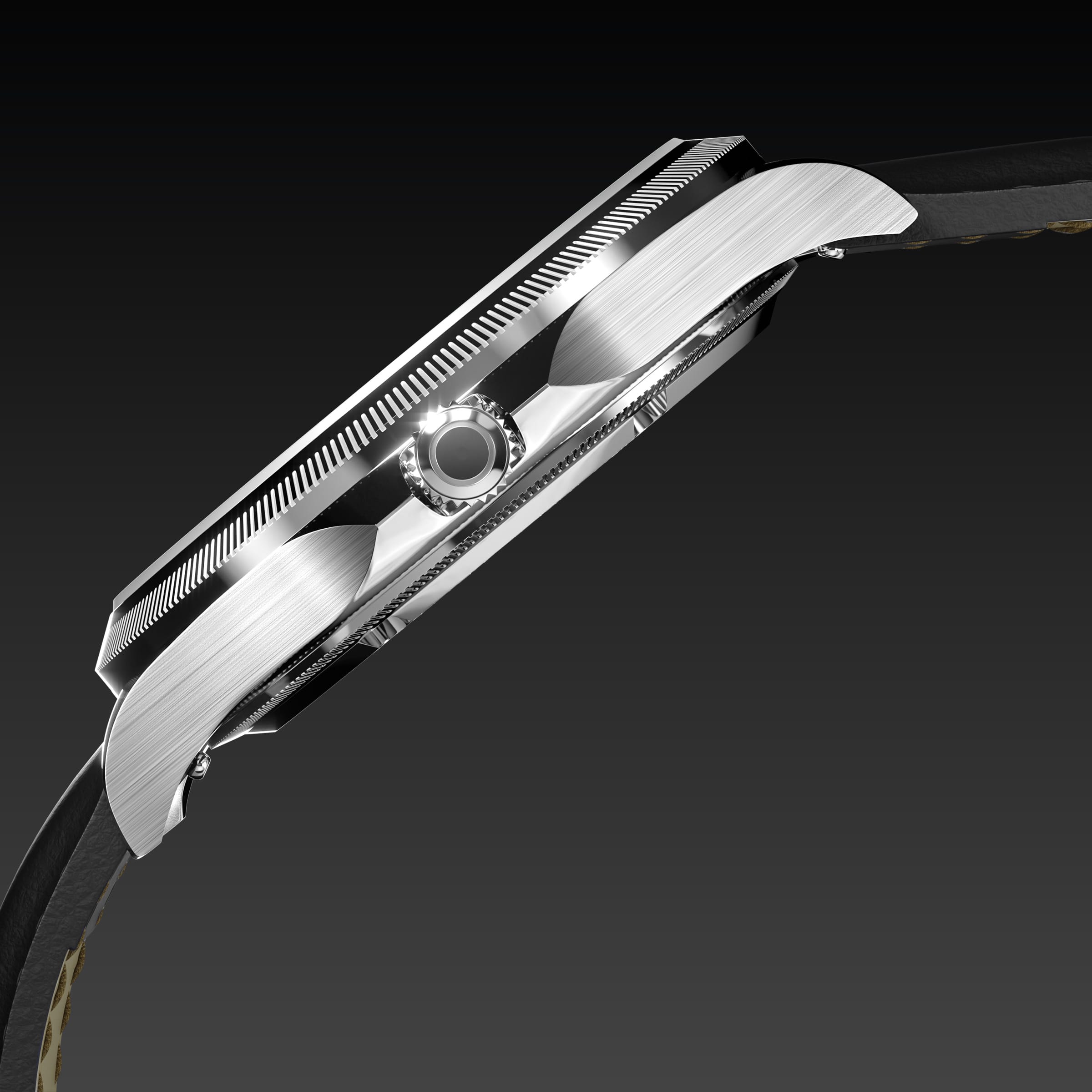 The Sunseeker | Black Dial - Silver Case - 40mm