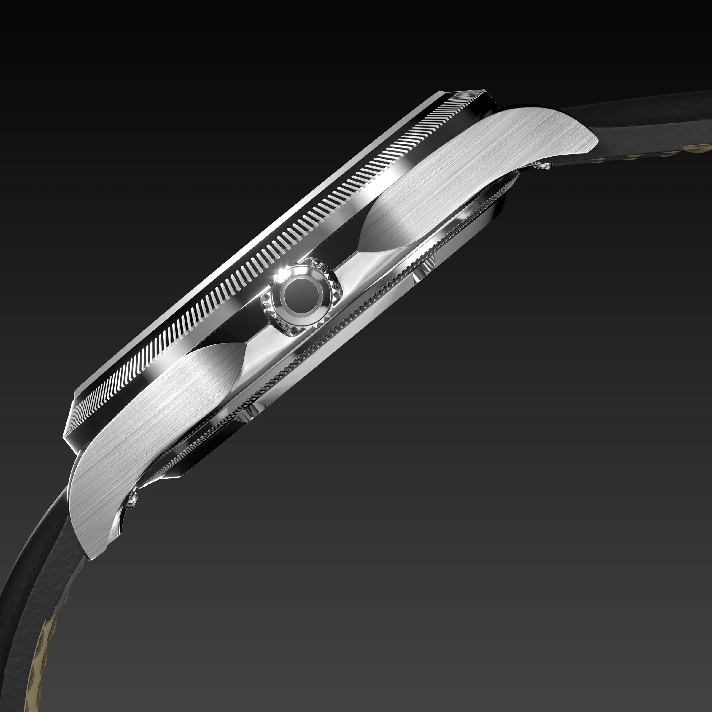 La Sunseeker | Cadran Noir - Boîtier Argent - 40mm