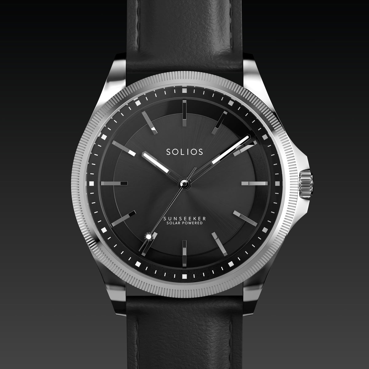 La Sunseeker | Cadran Noir - Boîtier Argent - 40mm
