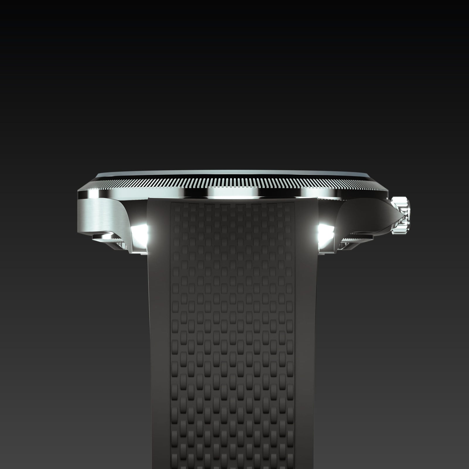 The Sunseeker | Black Dial - Silver Case - 40mm