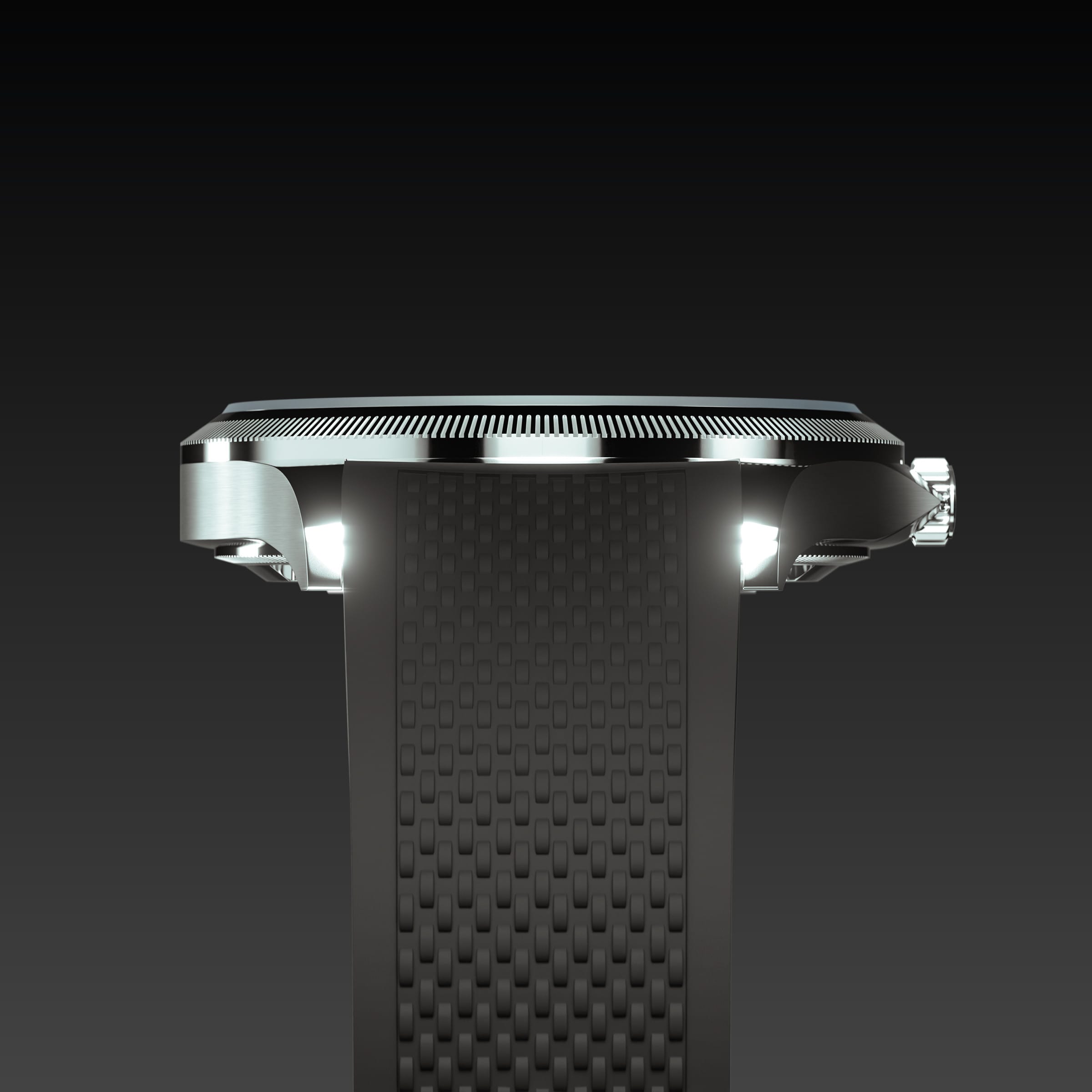 The Sunseeker | Black Dial - Silver Case - 40mm