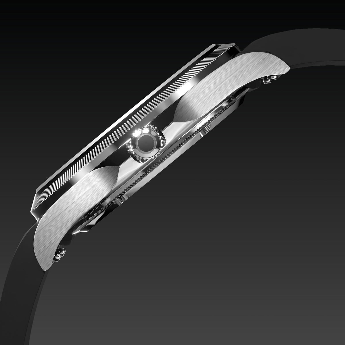 La Sunseeker | Cadran Noir - Boîtier Argent - 40mm